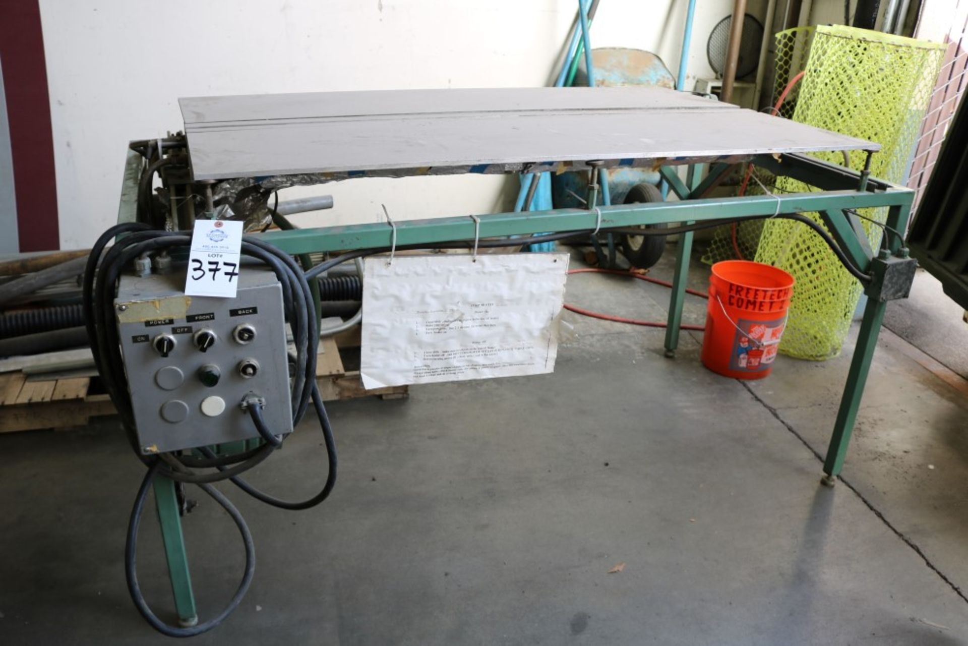Strip Heater Table, 5' x 3' - Image 6 of 6