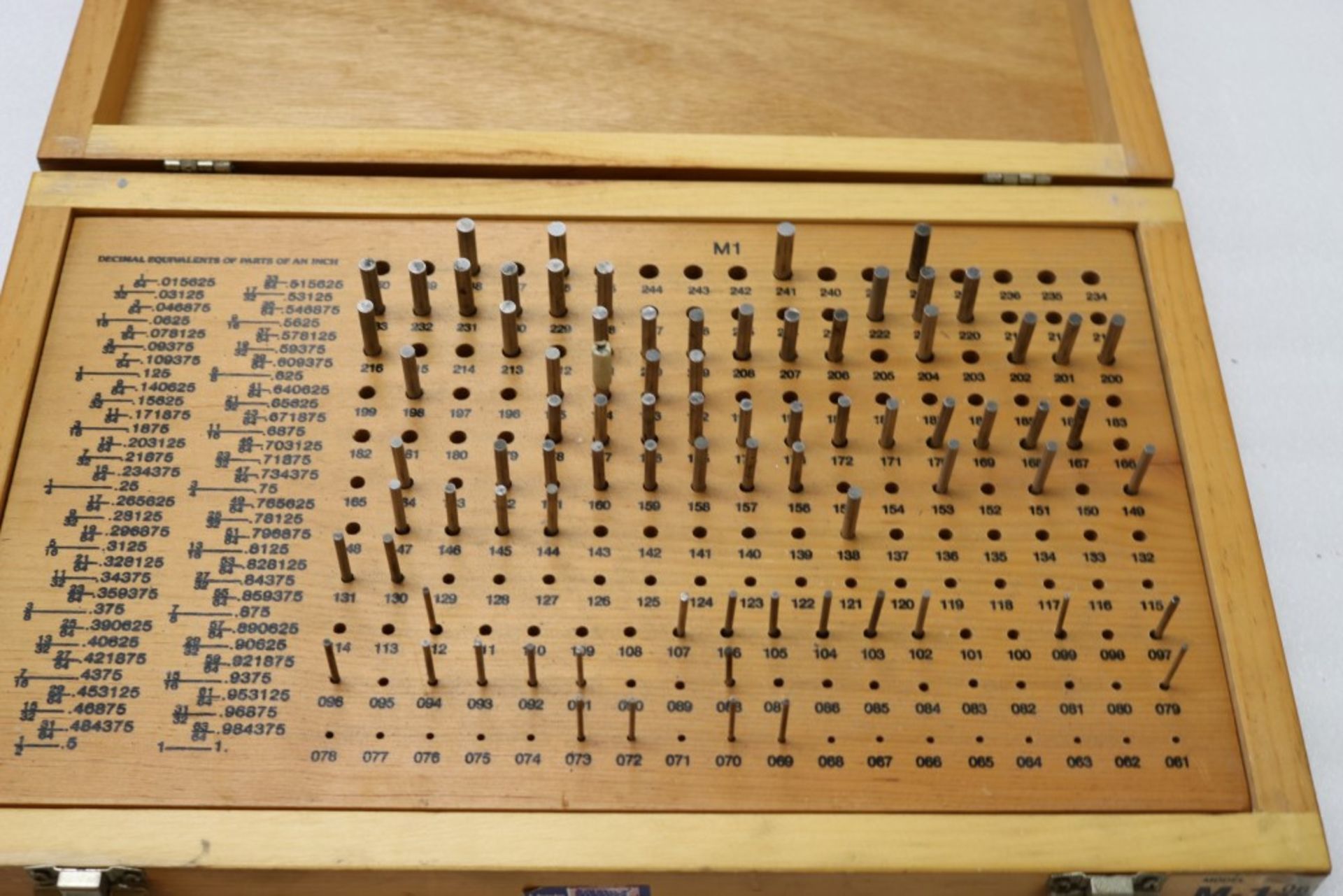 (3) Meyer M1 Minus 0.061-0.250 Incomplete Sets, (1) M0 0.011-0.060" Pin Gages Incomplete - Image 7 of 9