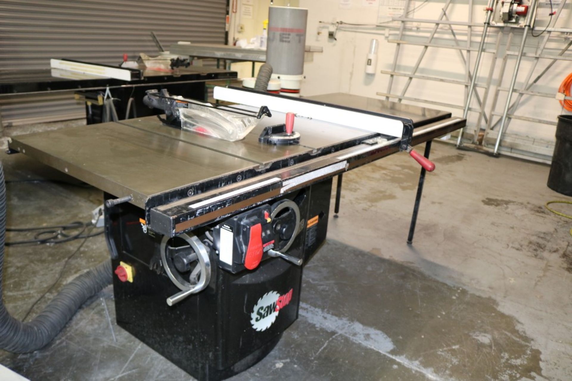 SawStop 10" Industrial Cabinet Saw, 5HP, Model ICS51230, 34" x 7' x 35", With Jet Dust Collector - Image 3 of 17