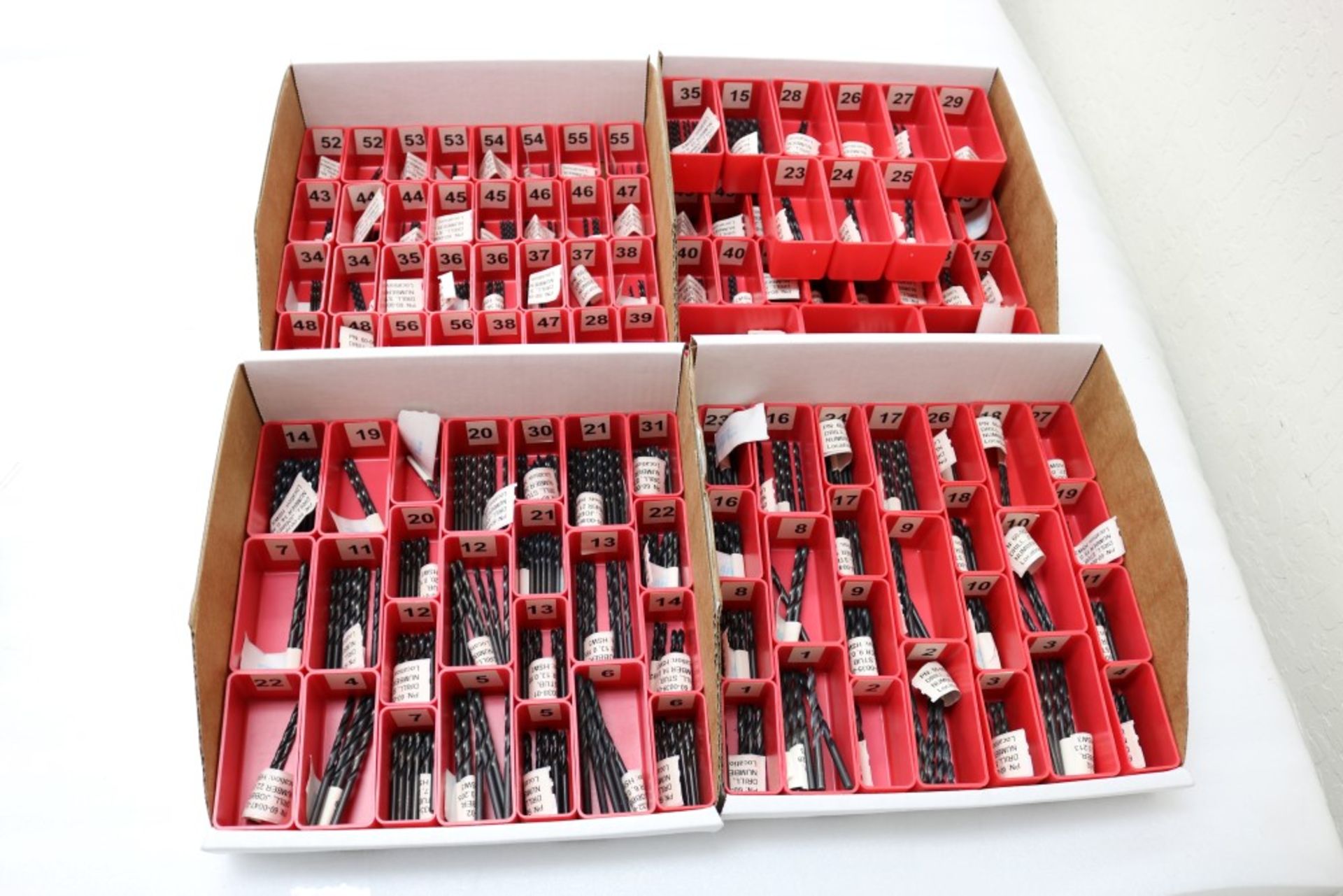 (4) Boxes of Various New Number Drills