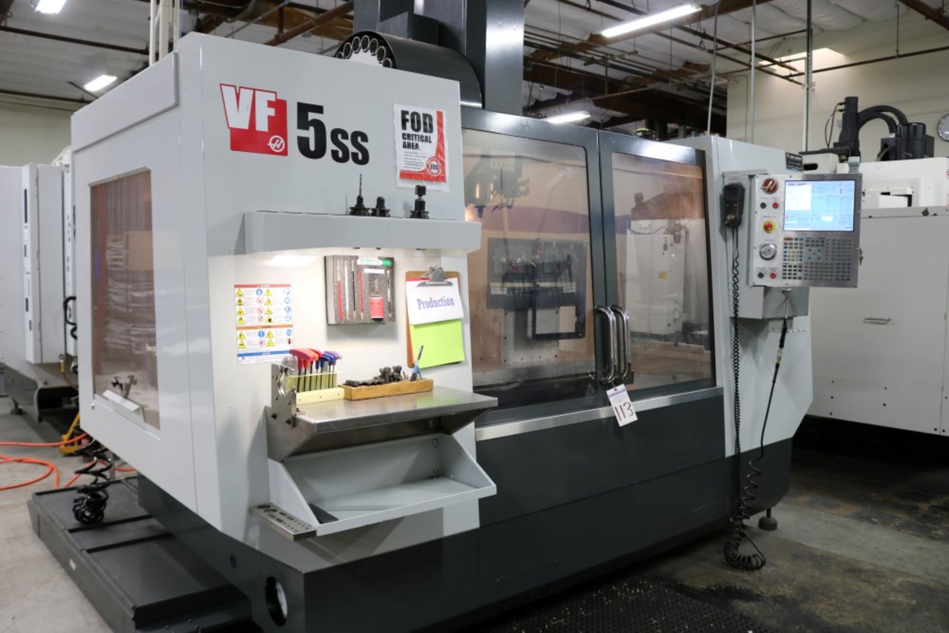 2012 Haas VF5SS, Aluminum Sub Plate, Rigid Tapping, Spindle Orientation, High Speed Machining, 16 - Image 21 of 21