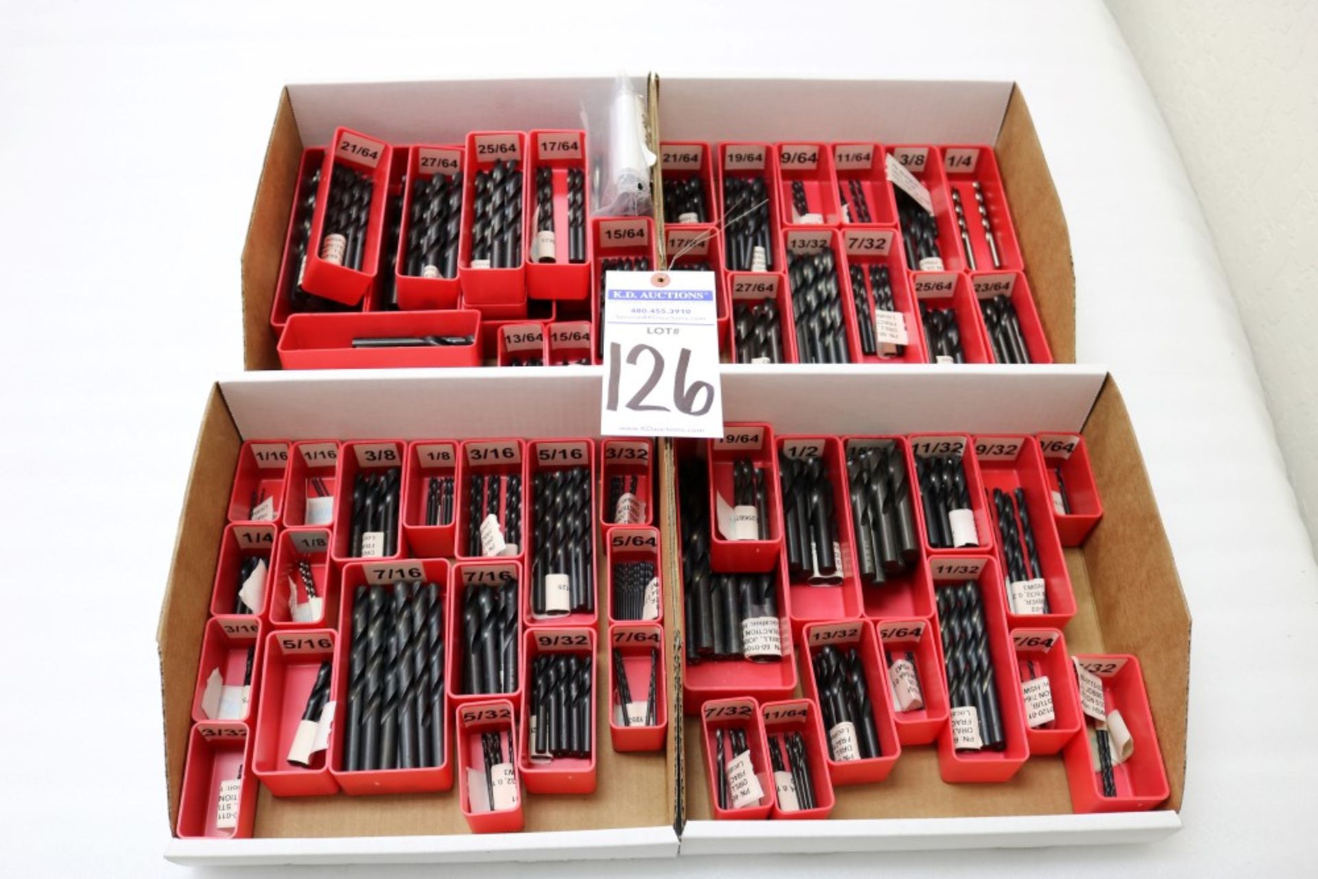 (4) Boxes of New Various Size Fraction Drills - Image 6 of 6