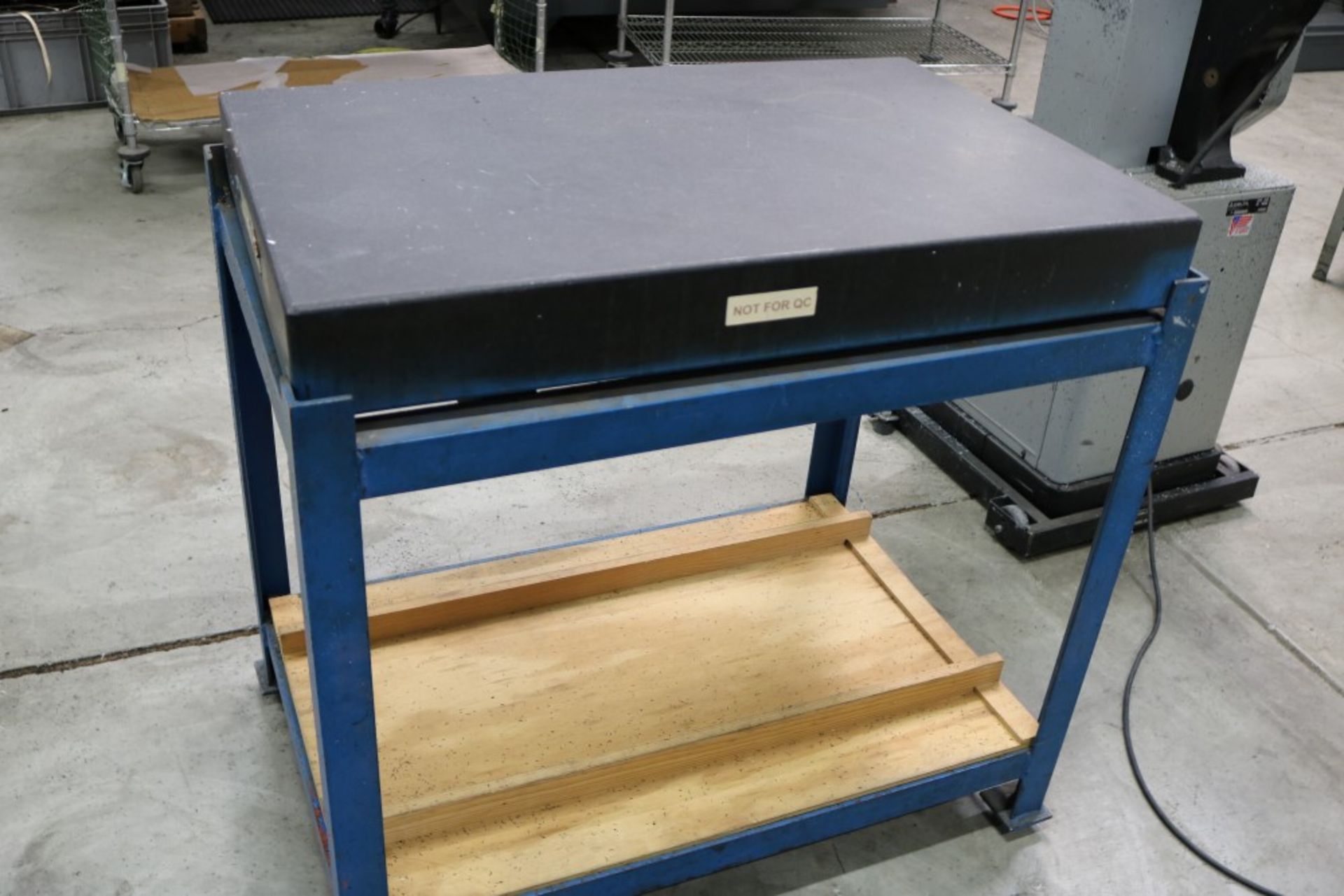 Standridge Granite Inspection Table on Metal Stand, 2' x 3' x 4" - Image 3 of 4