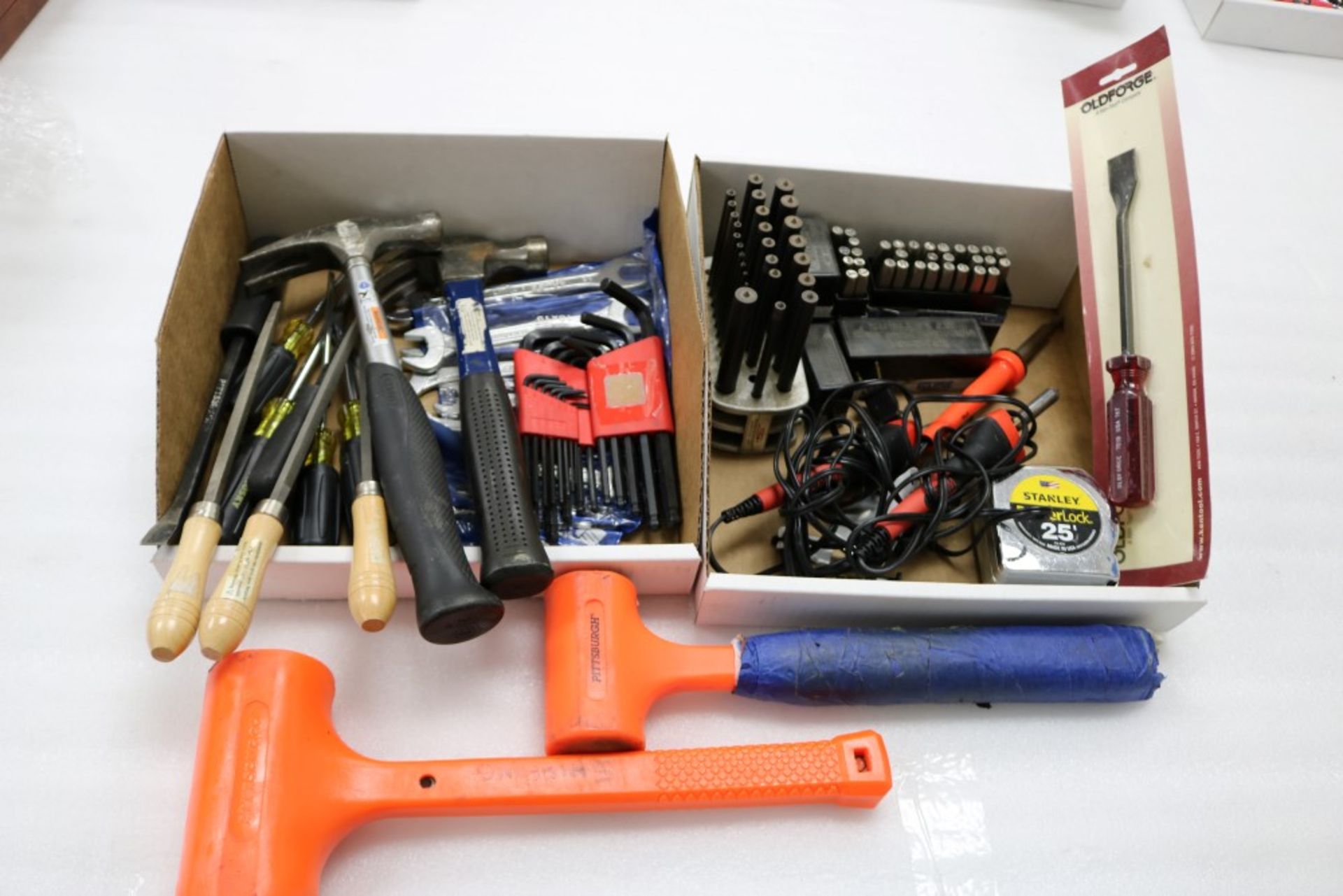 Box of Hammers, Wrenches, Allen Keys, Flat Heads and Screw Drivers. Letter and Number Marking - Image 4 of 5