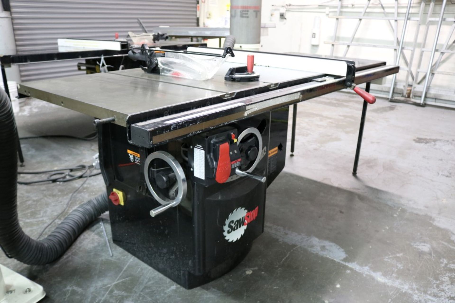 SawStop 10" Industrial Cabinet Saw, 5HP, Model ICS51230, 34" x 7' x 35", With Jet Dust Collector - Image 2 of 17