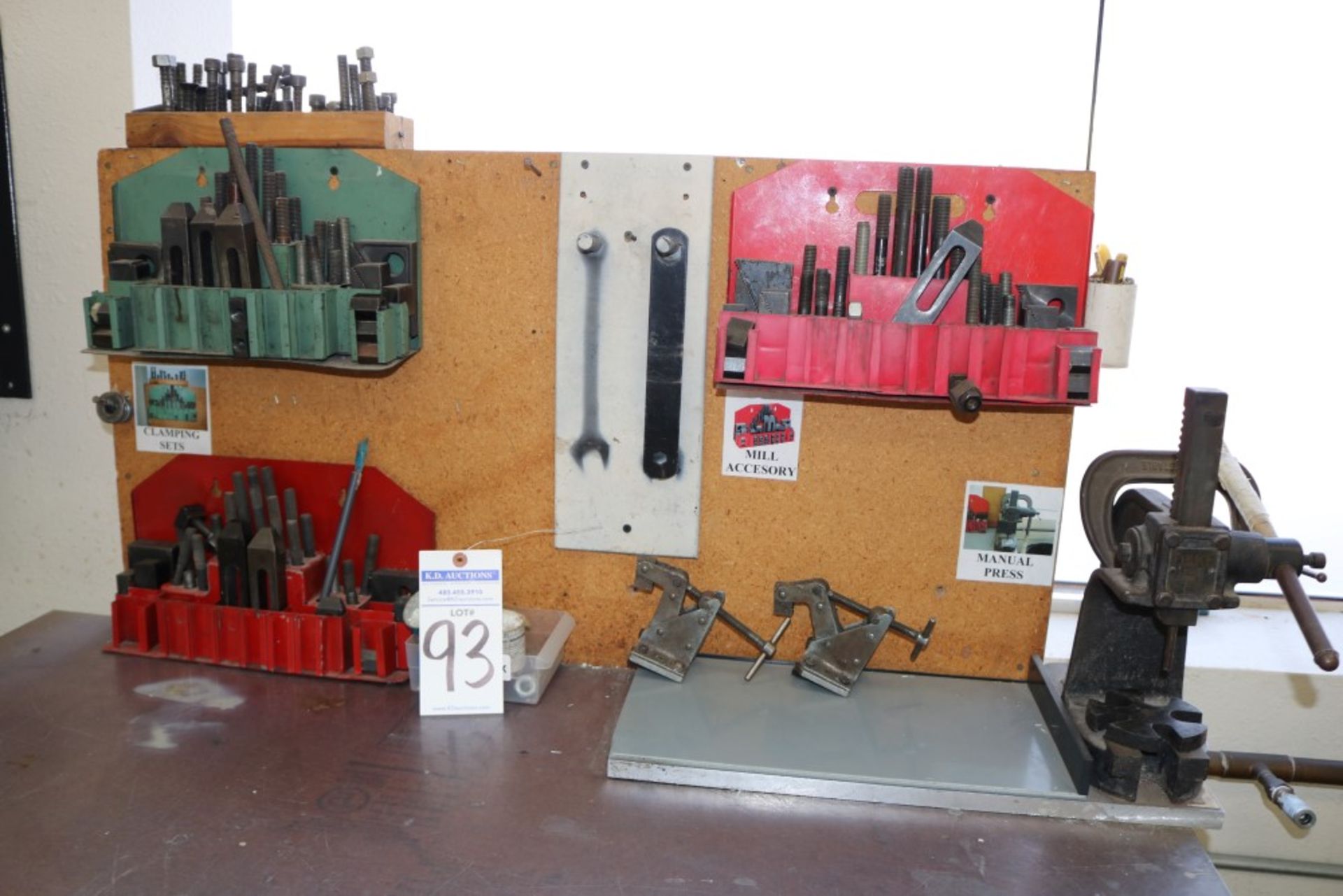 (3) Clamping Sets and Dake C Frame Manual Press Model 001 - Image 9 of 9
