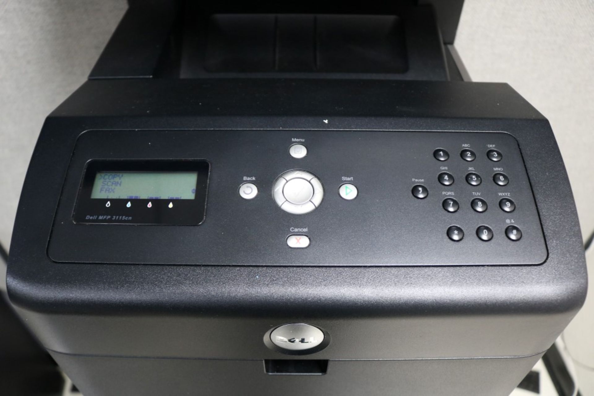 Dell MFP Color Laser Printer, 3115CN, On Small Black Rolling Stand - Image 5 of 7