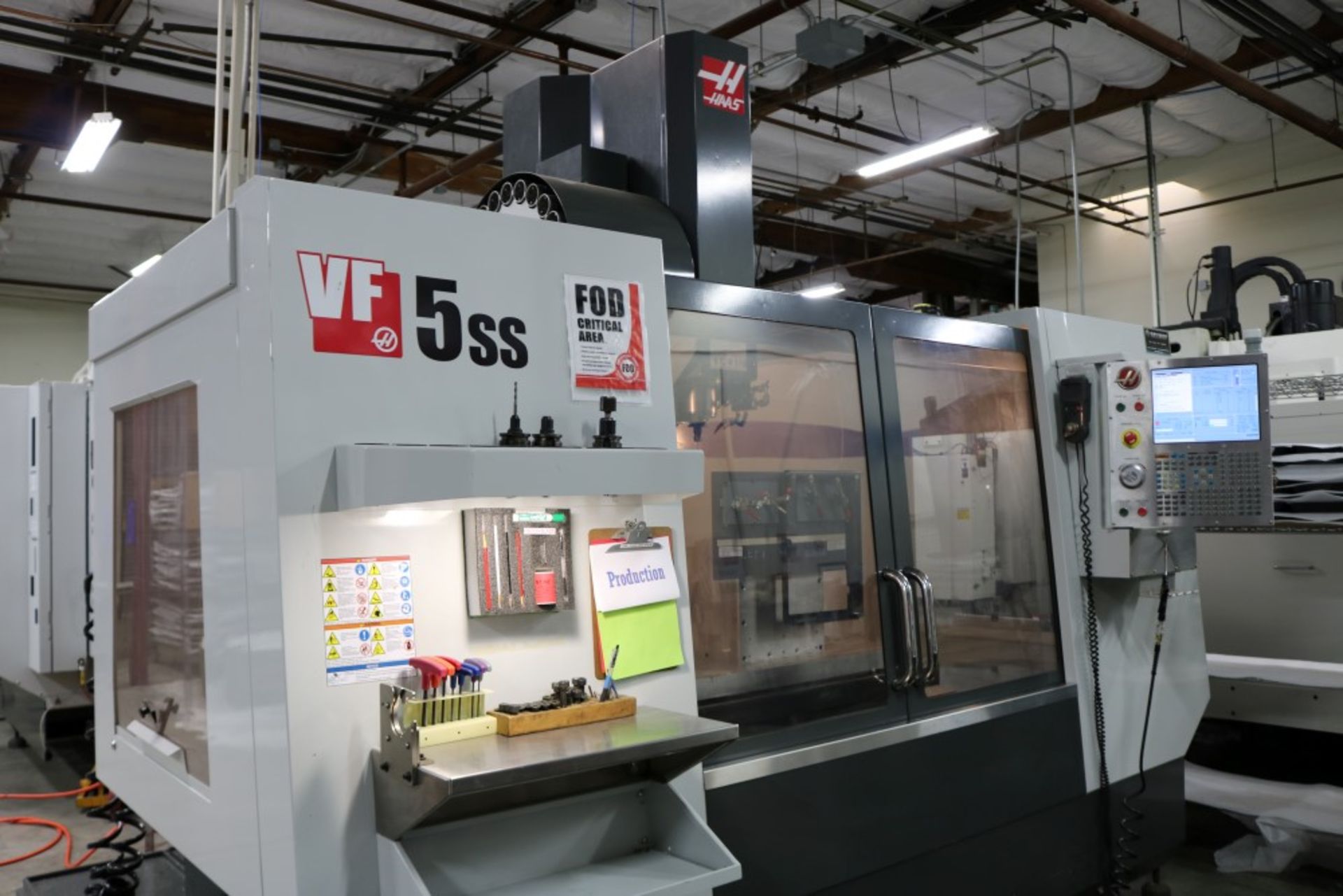 2012 Haas VF5SS, Aluminum Sub Plate, Rigid Tapping, Spindle Orientation, High Speed Machining, 16 - Image 3 of 21