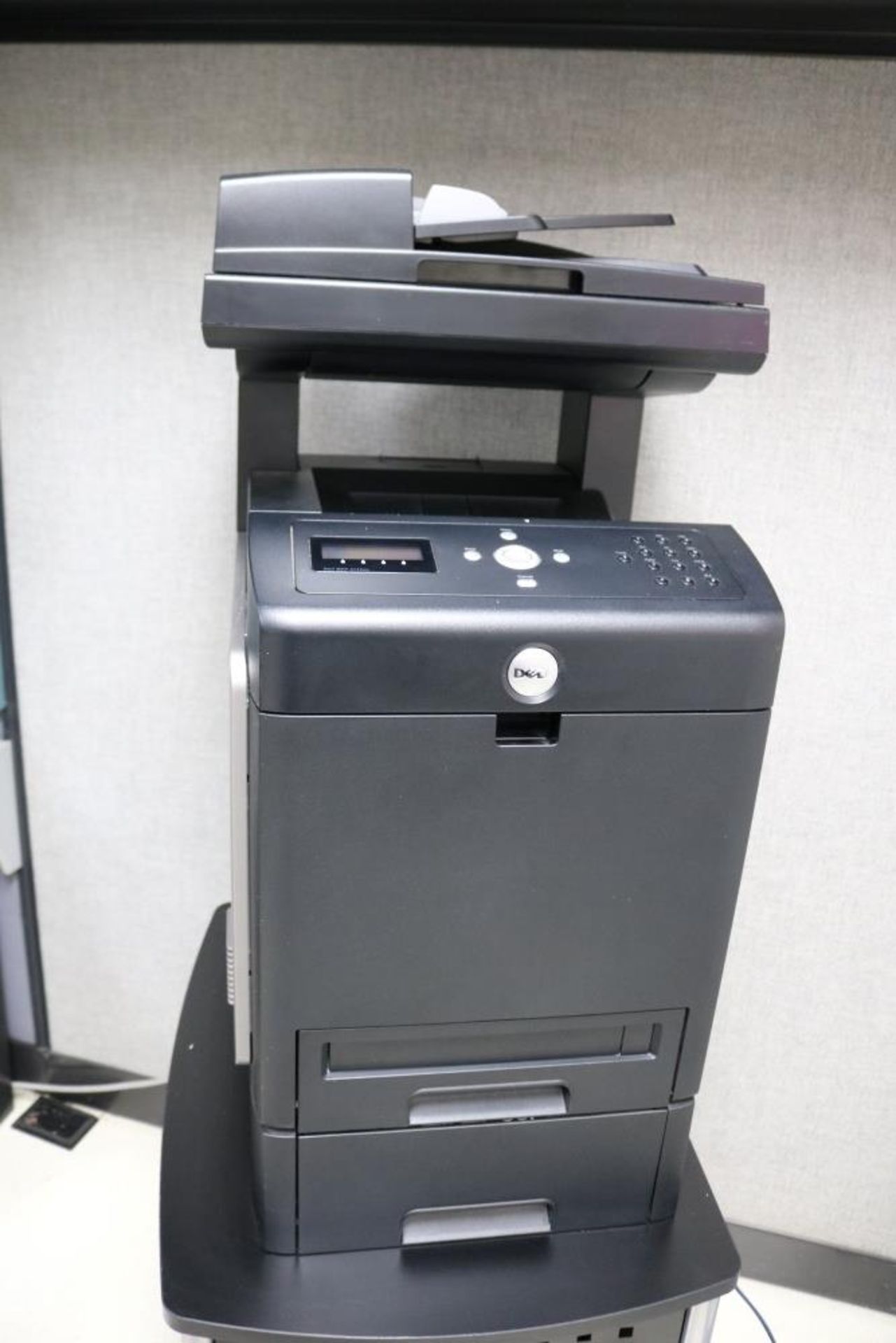 Dell MFP Color Laser Printer, 3115CN, On Small Black Rolling Stand - Image 2 of 7