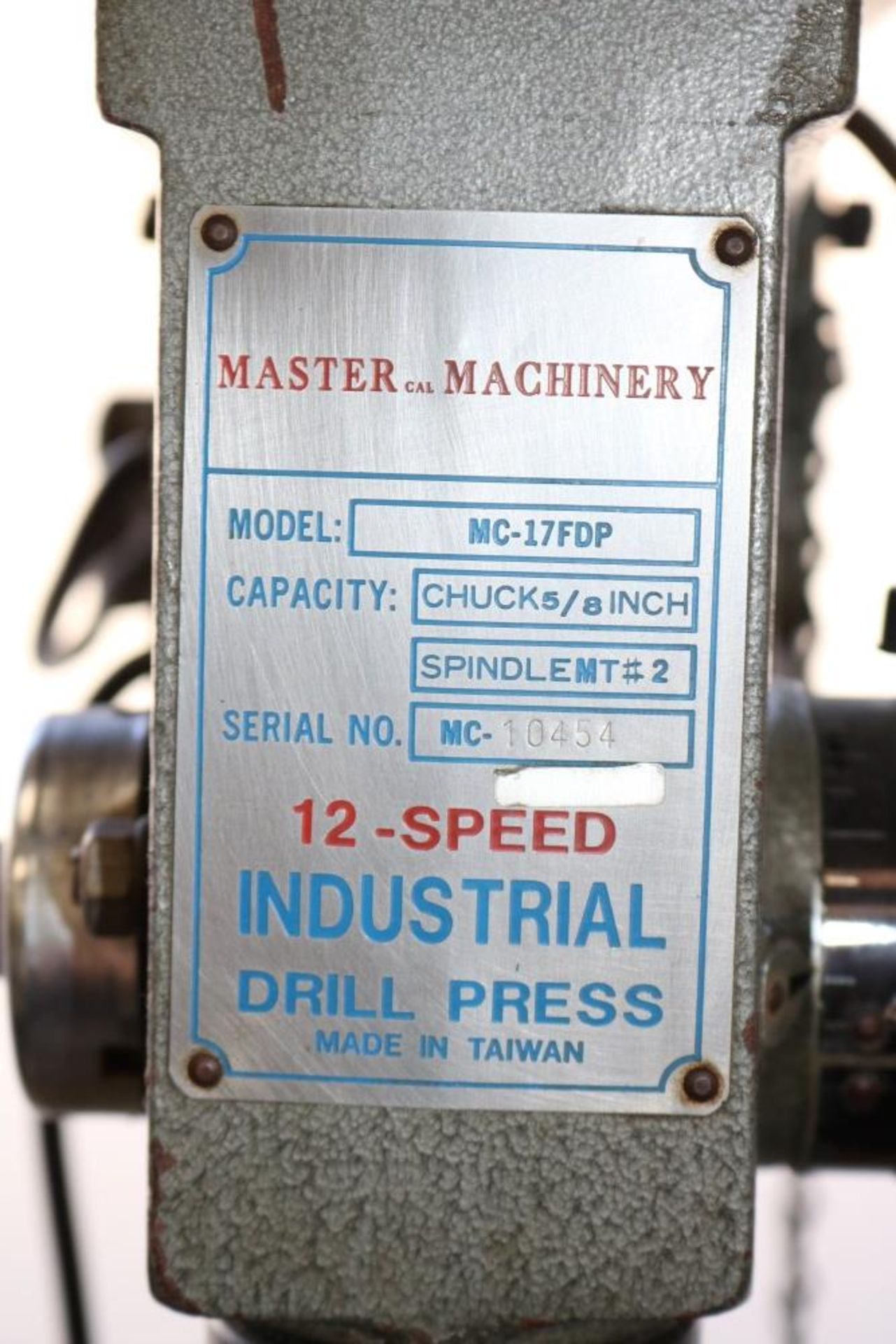 Master Machinery 12 Speed Drill Press Model MC-17FDP, 58" Chuck Capacity - Image 4 of 6