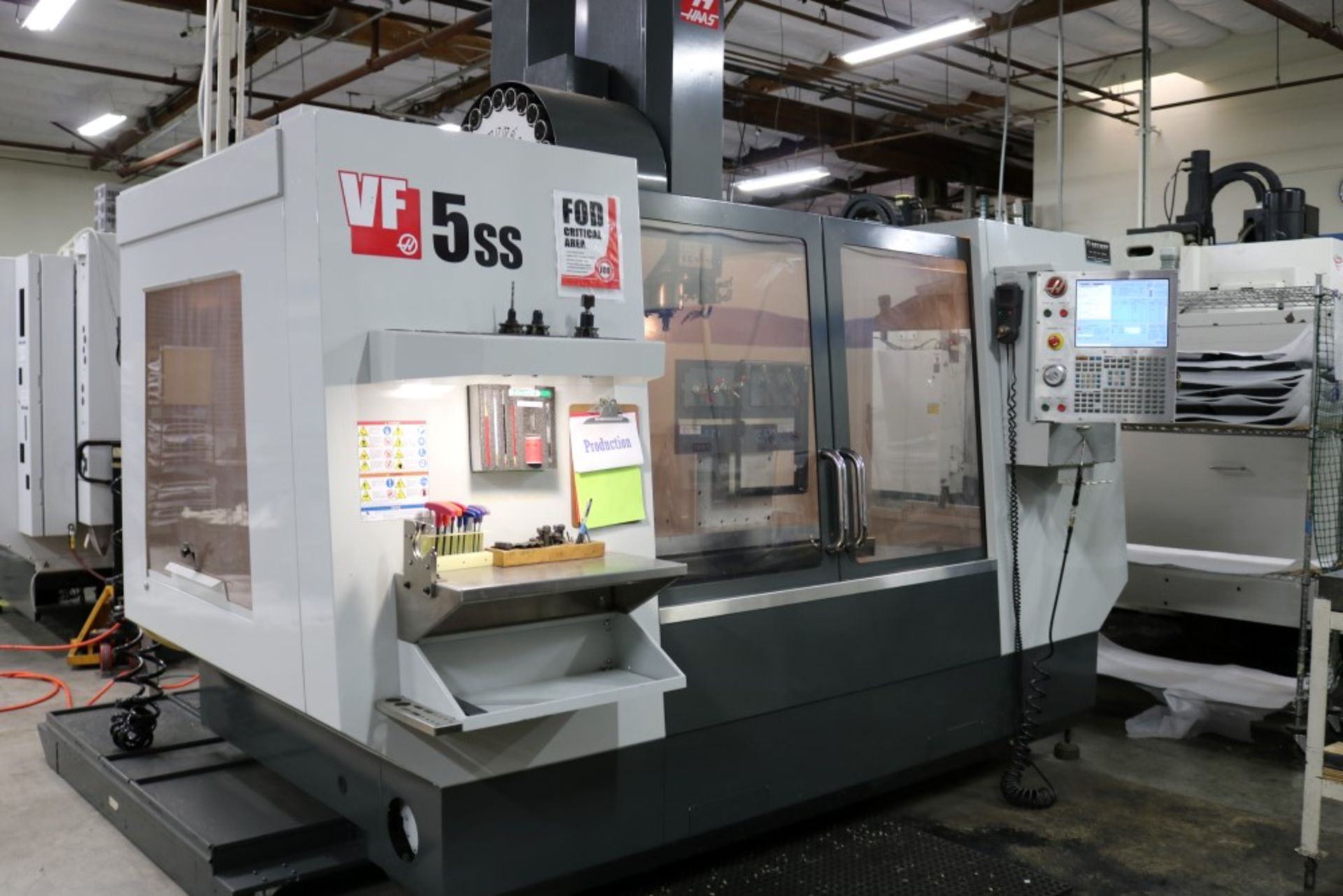 2012 Haas VF5SS, Aluminum Sub Plate, Rigid Tapping, Spindle Orientation, High Speed Machining, 16