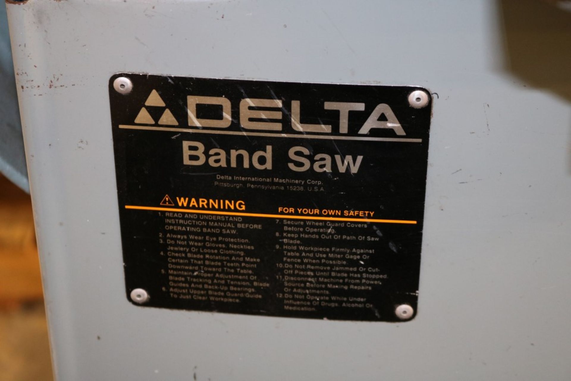 Delta Band Saw, 14" Model 28-203F - Image 2 of 6