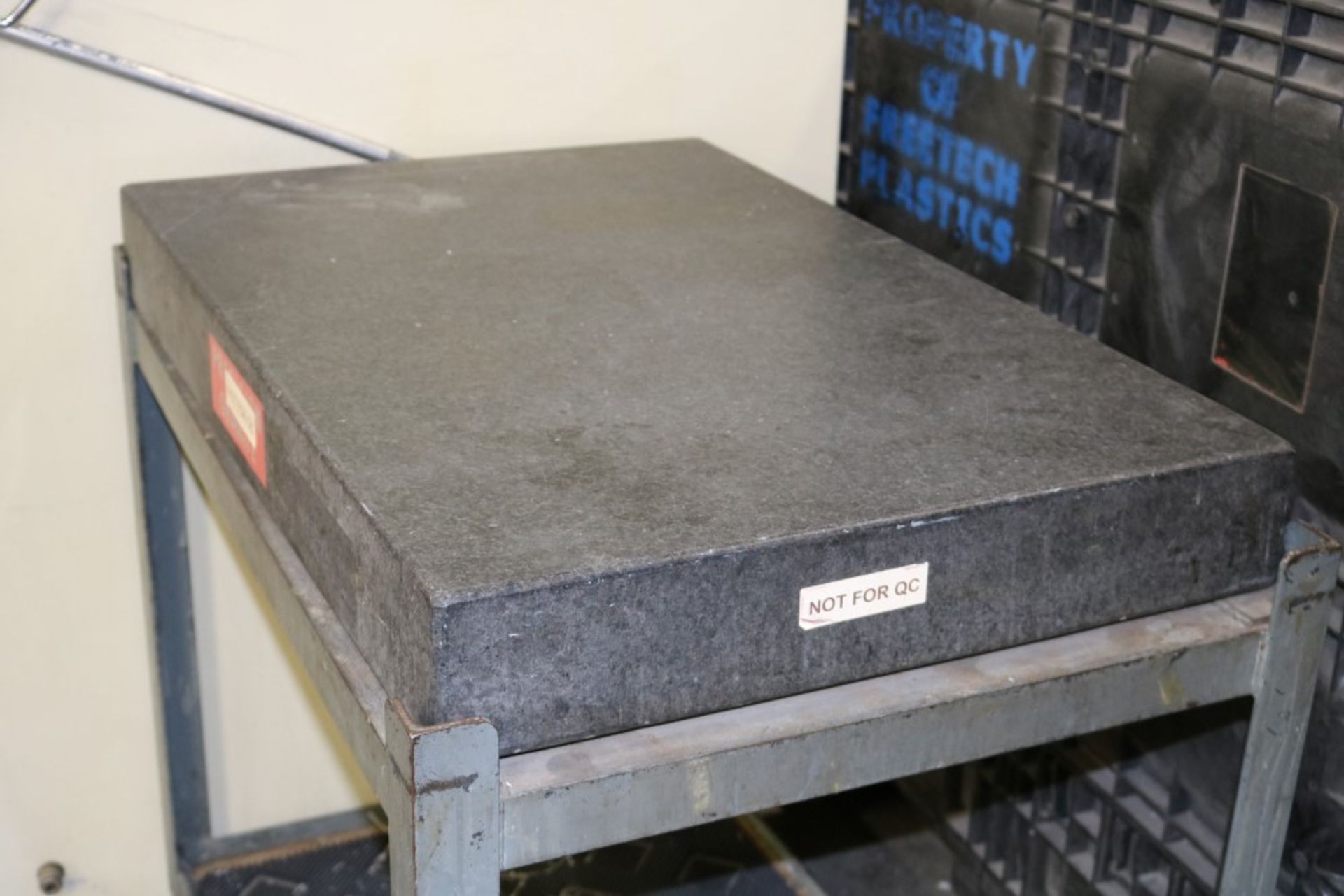 Precision Granite Inspection Table on Metal Stand, 2' x 3' x 4" - Image 3 of 6