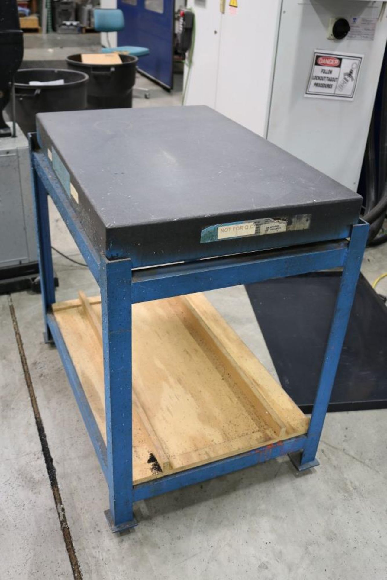 Standridge Granite Inspection Table on Metal Stand, 2' x 3' x 4" - Image 2 of 4