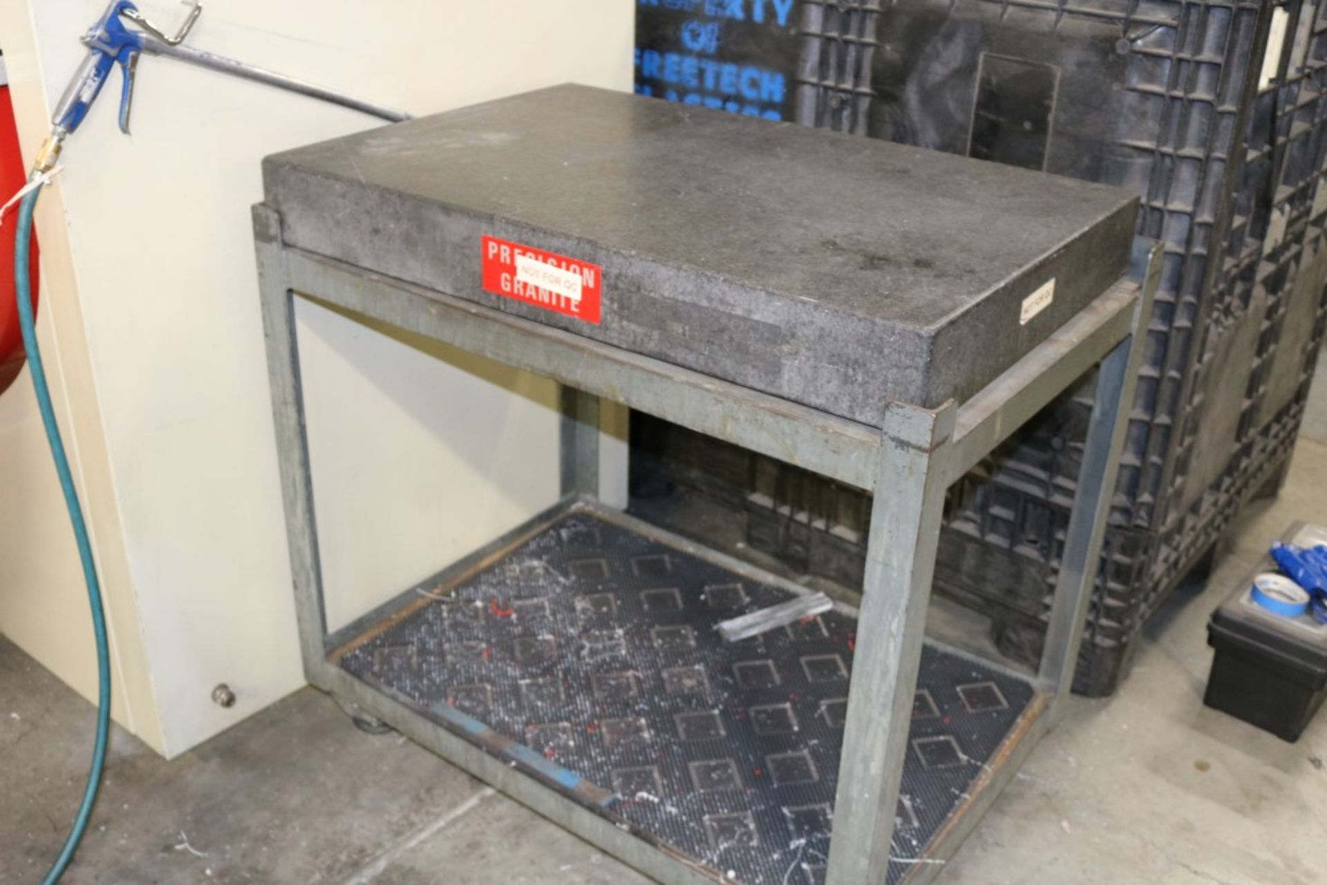 Precision Granite Inspection Table on Metal Stand, 2' x 3' x 4"