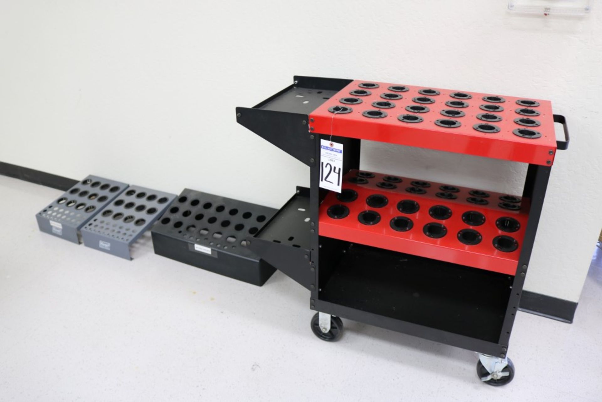 Huot Tool Scoot 48 Tool Capacity, (2) Hout Tool Holder Stands (12 Capacity), Plastics Tool Holders - Image 6 of 6