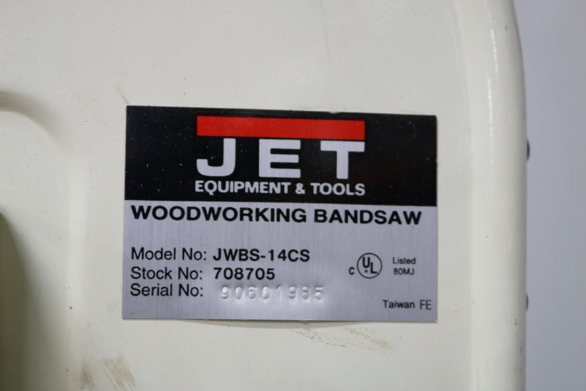 Jet Woodworking Band Saw, Model JWBS-14CS - Image 2 of 5