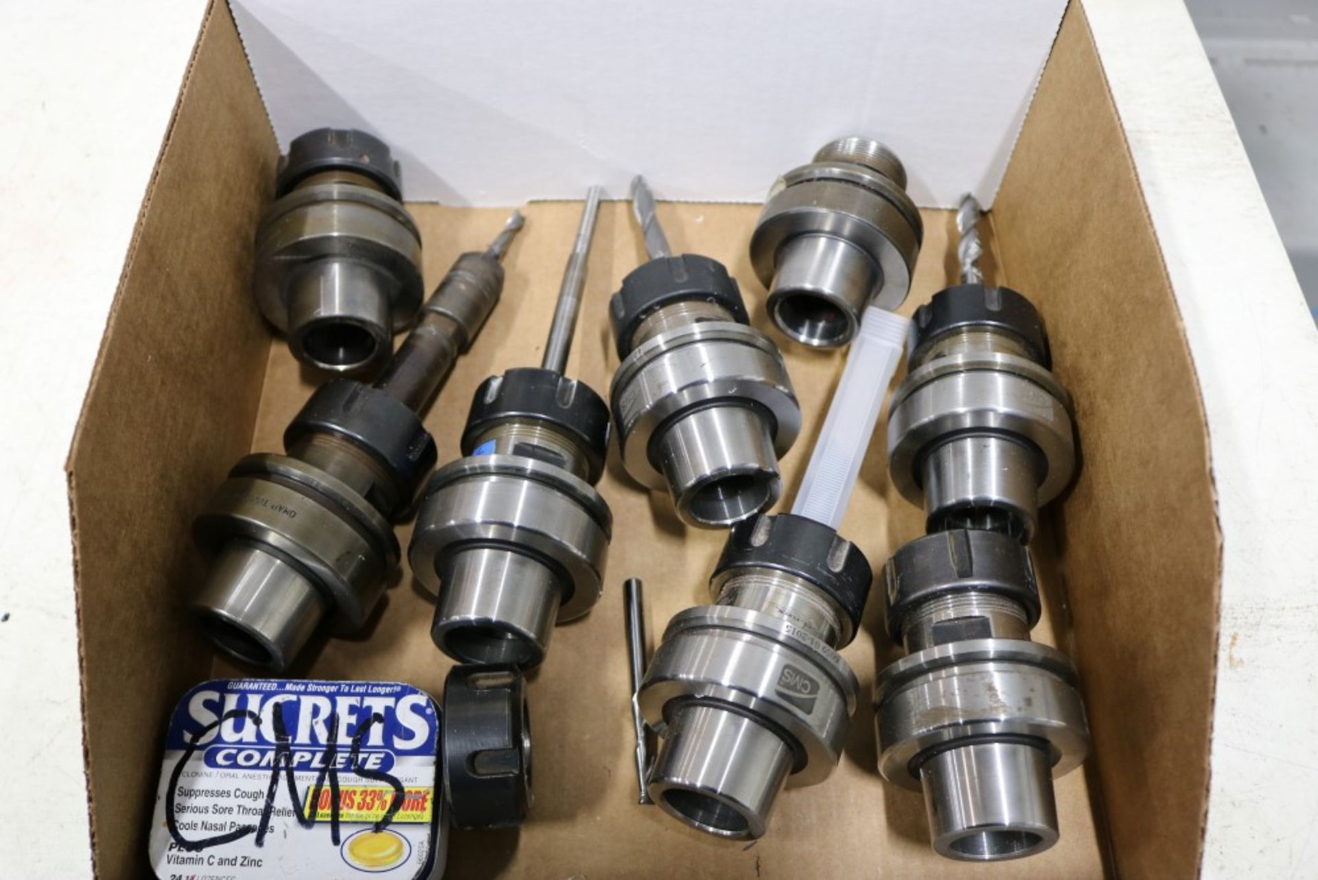 (8) CMS HSK 63 Collet Tool Holders with Tooling - Image 2 of 3