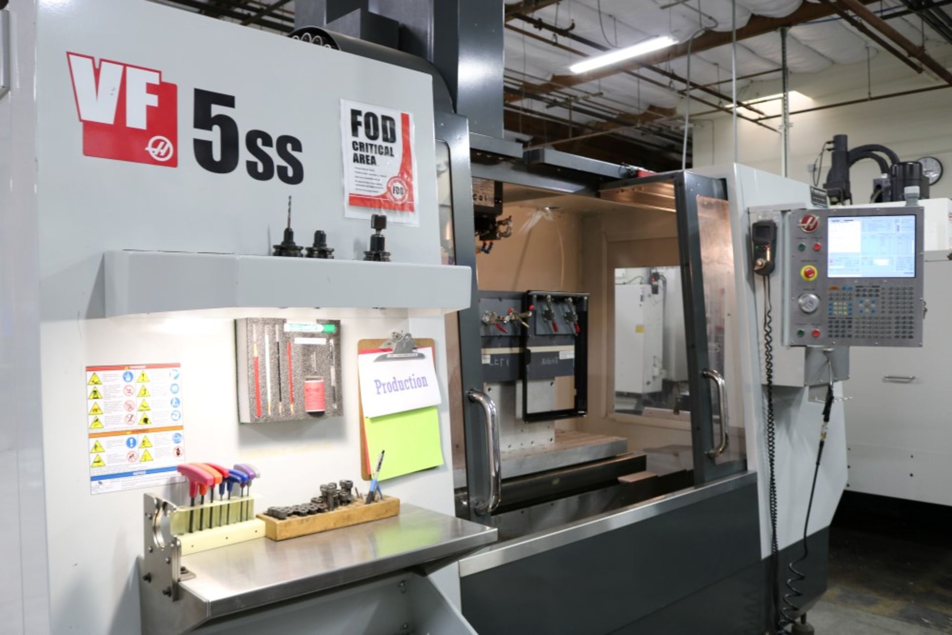 2012 Haas VF5SS, Aluminum Sub Plate, Rigid Tapping, Spindle Orientation, High Speed Machining, 16 - Image 20 of 21