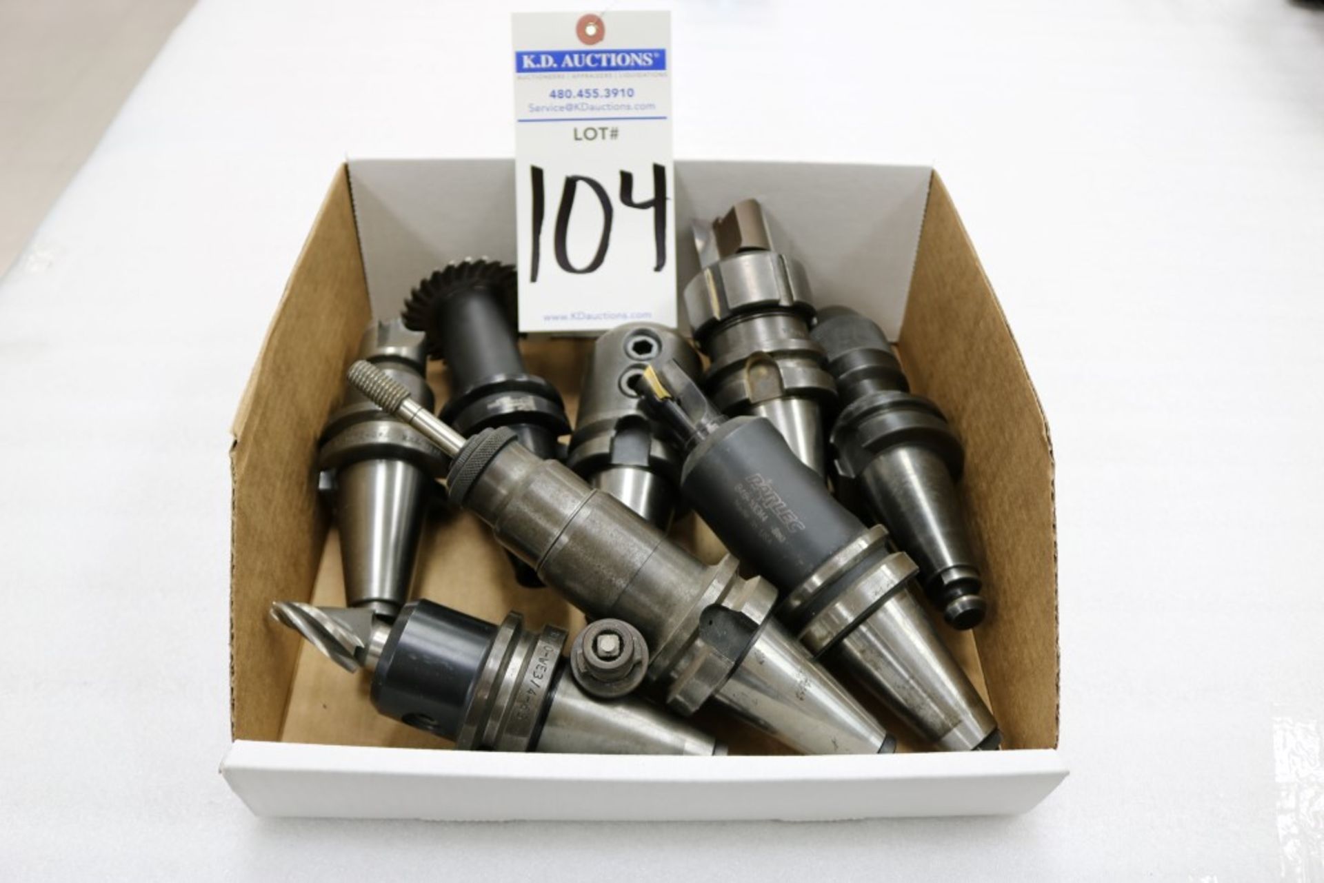 (8) BT40 Toolholders with Fadal Pull Studs, Boring Bars, Quick Change Collet Holders, Tooling - Image 4 of 4