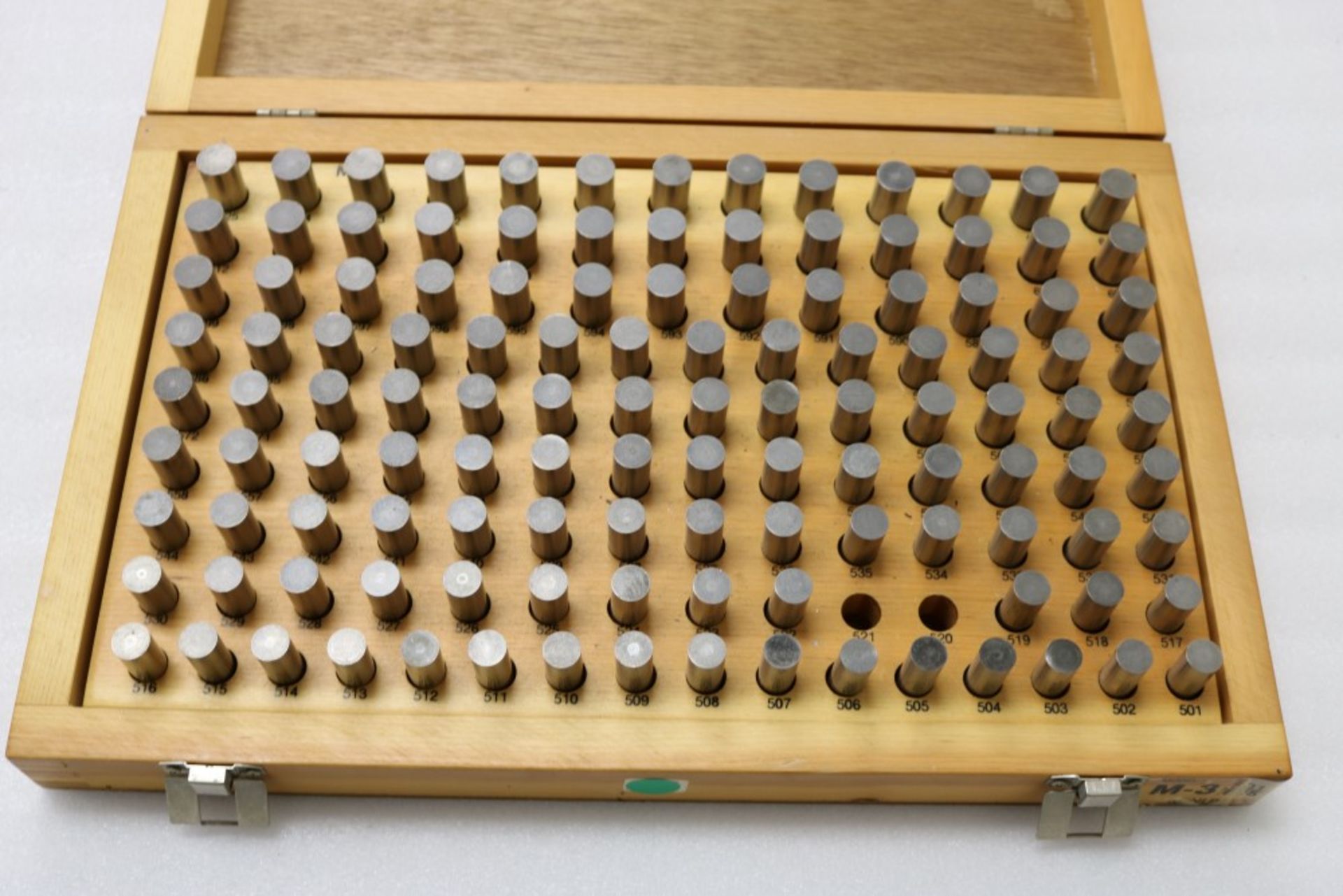 Meyer Pin Gage Set, M3 501-625 Missing 521 and 520 - Image 2 of 3