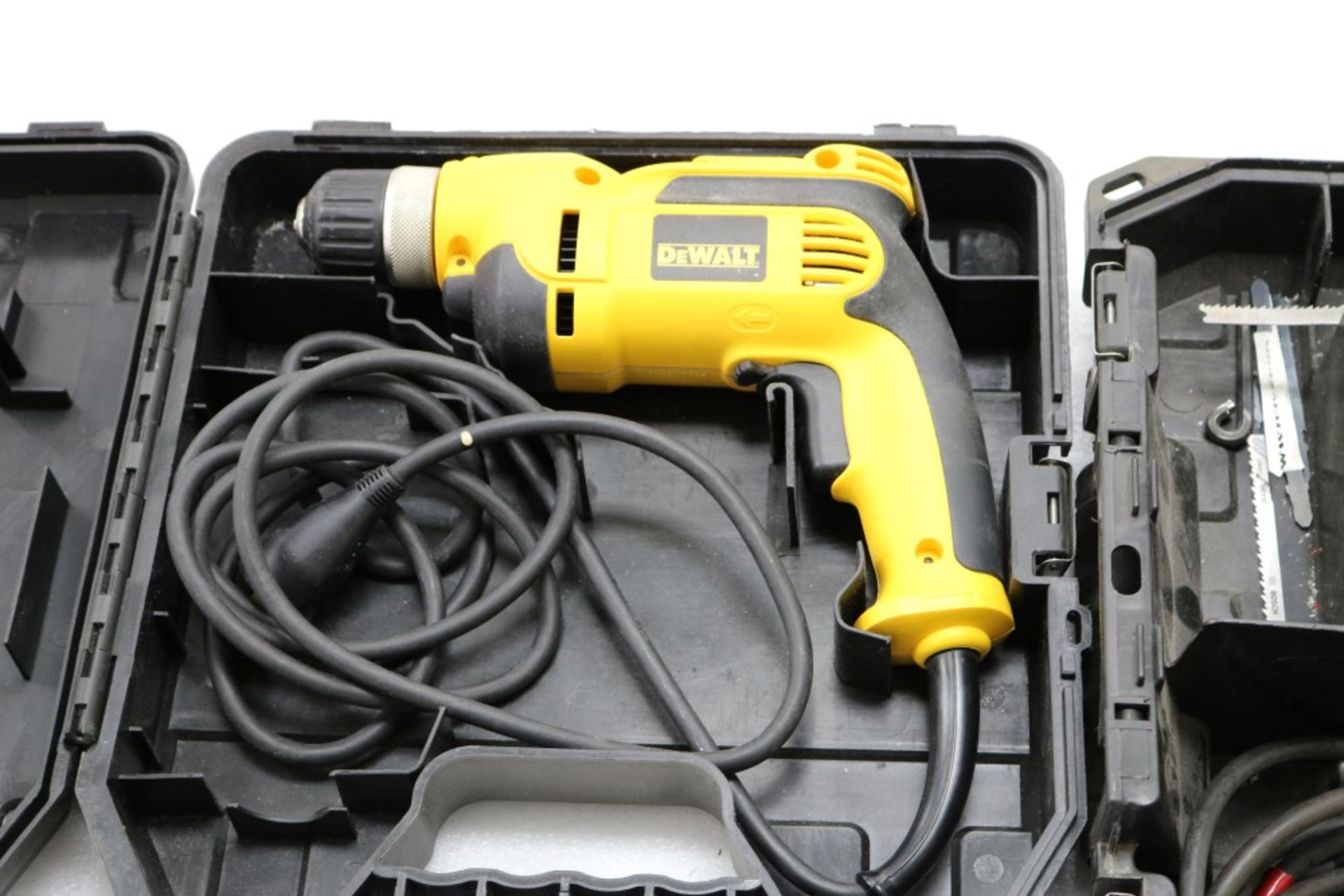 Dewalt DW317 VS Orbital Jig Saw, 1" Stroke in Box. Dewalt Heavy Duty 3/8" VSR Drill Model DWD110 - Image 3 of 5