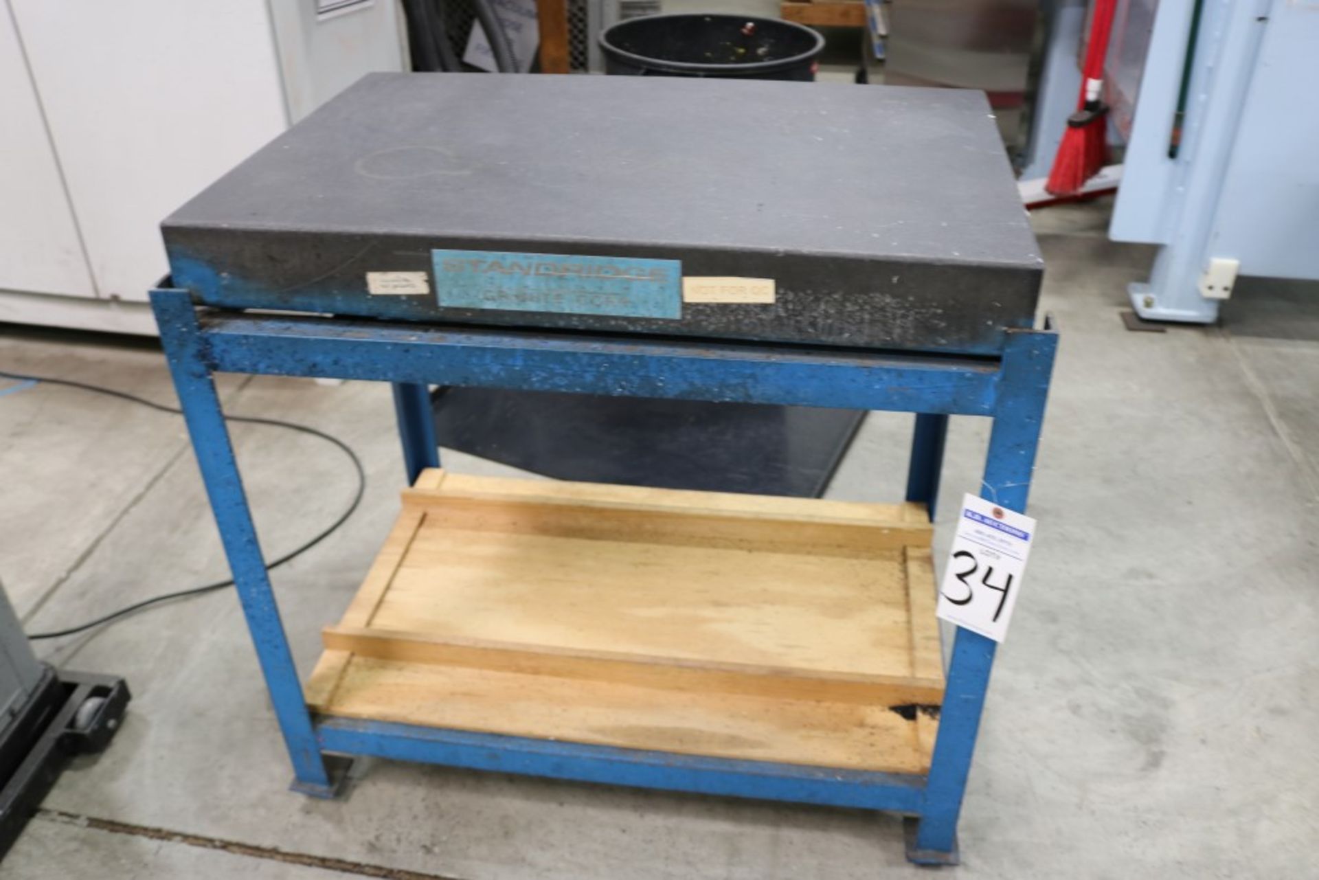 Standridge Granite Inspection Table on Metal Stand, 2' x 3' x 4" - Image 4 of 4