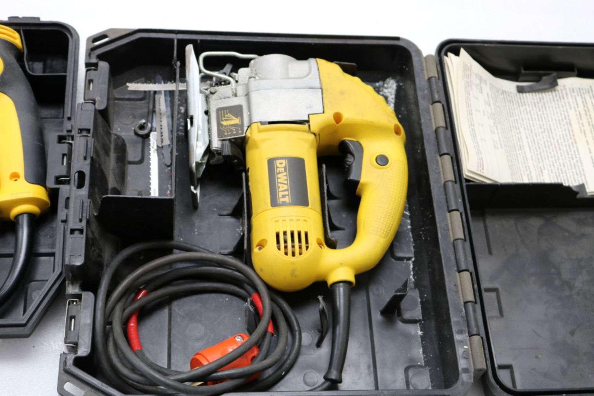 Dewalt DW317 VS Orbital Jig Saw, 1" Stroke in Box. Dewalt Heavy Duty 3/8" VSR Drill Model DWD110 - Image 4 of 5