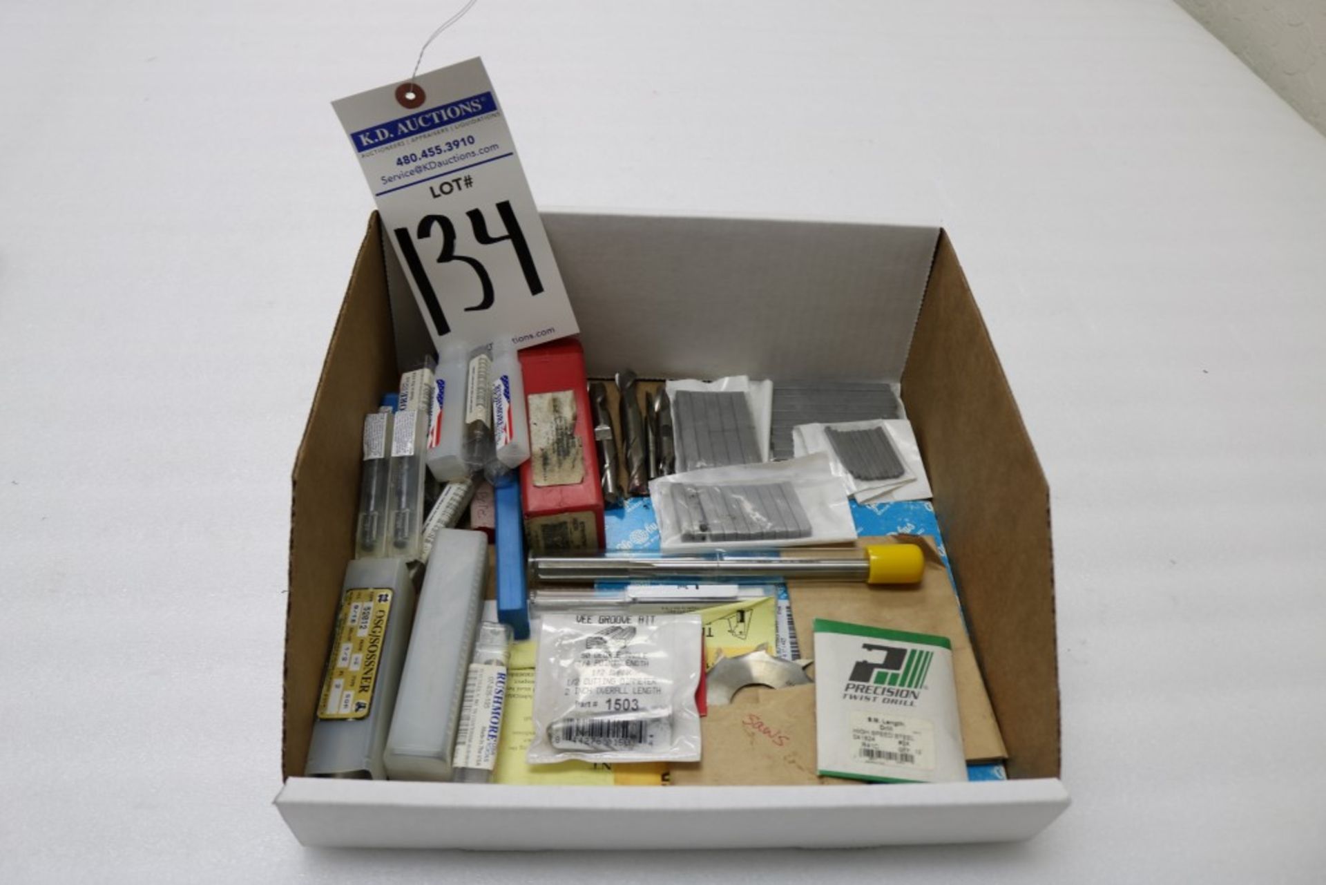 Box of Saws, Drills, End Mills, Countersink, Various Size machine Key Ends and Others in New - Image 3 of 3