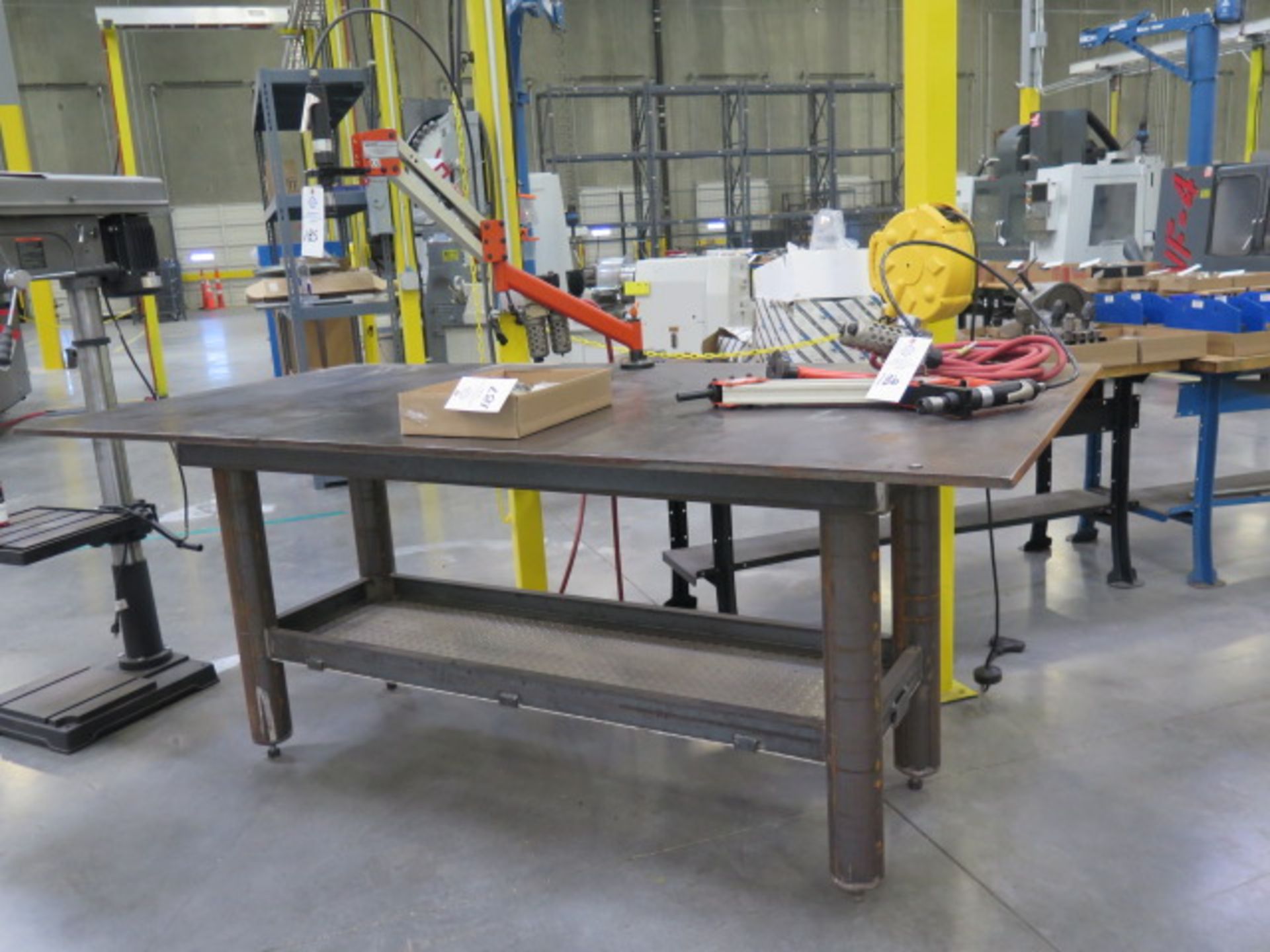 Palmgren "Quick-Tap" Tapping Arm w/ 48" x 96" Steel Table - Image 2 of 6
