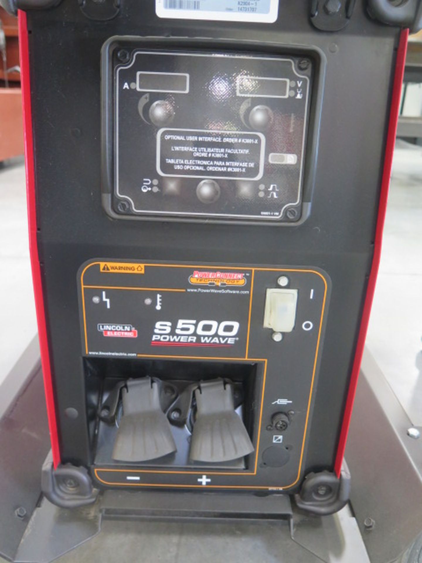 Lincoln S500 PowerWave Arc Welding Power Source (NEW) w/ Cart - Image 3 of 5