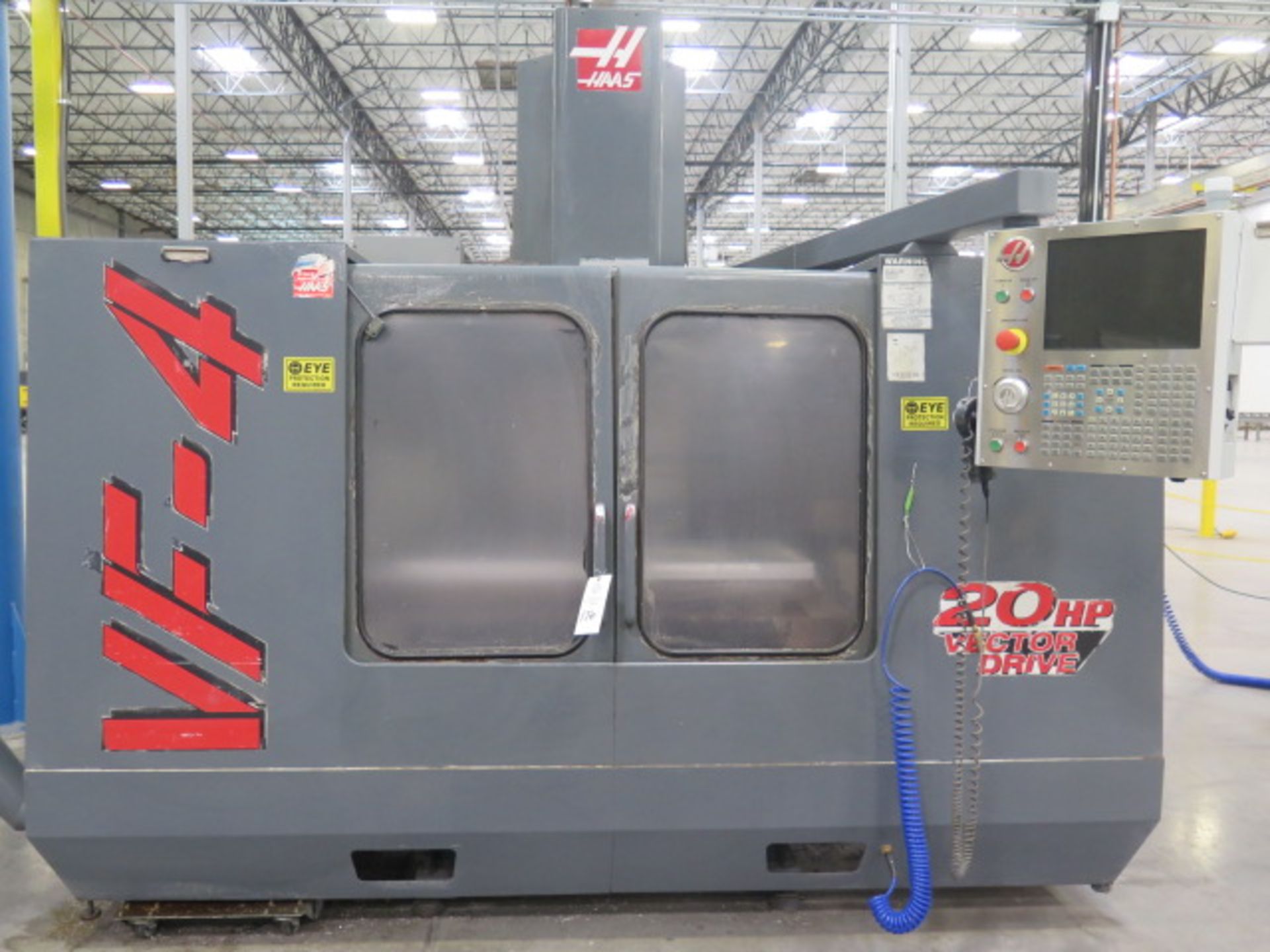 1999 Haas VF-4 4-Axis CNC Vertical Machining Center s/n 18374 w/ Haas Controls, Hand Wheel, 20-