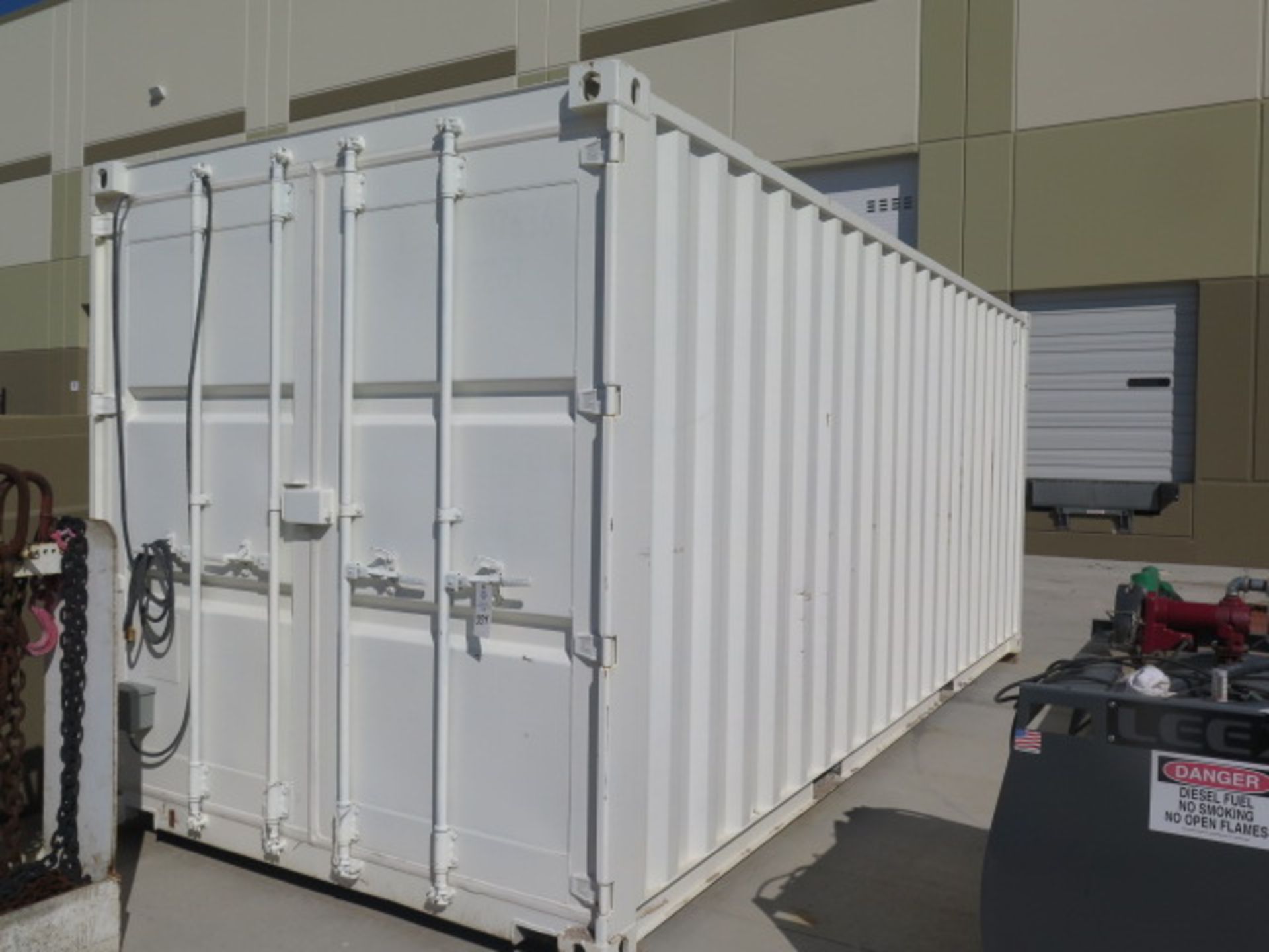 20' Storage Container w/ Roll-Up Door