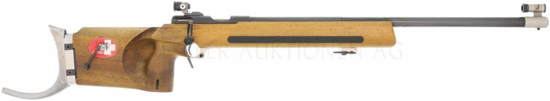 Kleinkaliber Stutzer, Tanner, Kal. .22LR LL 730mm, TL 1280mm, Zylinderverschluss, schwerer Rundlauf,