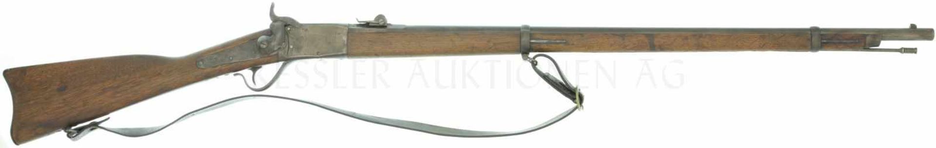 Geniegewehr Peabody 1867/77, Kal. 10.4mmRZ LL 830mm, TL 1310mm, Blockverschluss, CH-Lauf mit