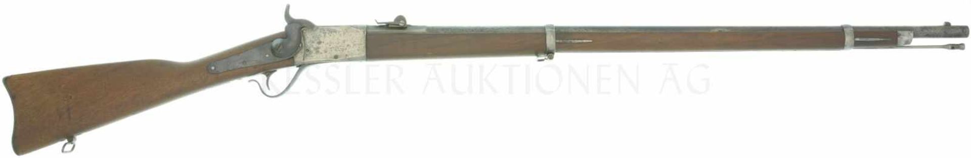 Geniegewehr Peabody 1867/77, Kal. 10.4mmRZ LL 840mm, TL 1315mm, Blockverschluss, Schweizerlauf mit