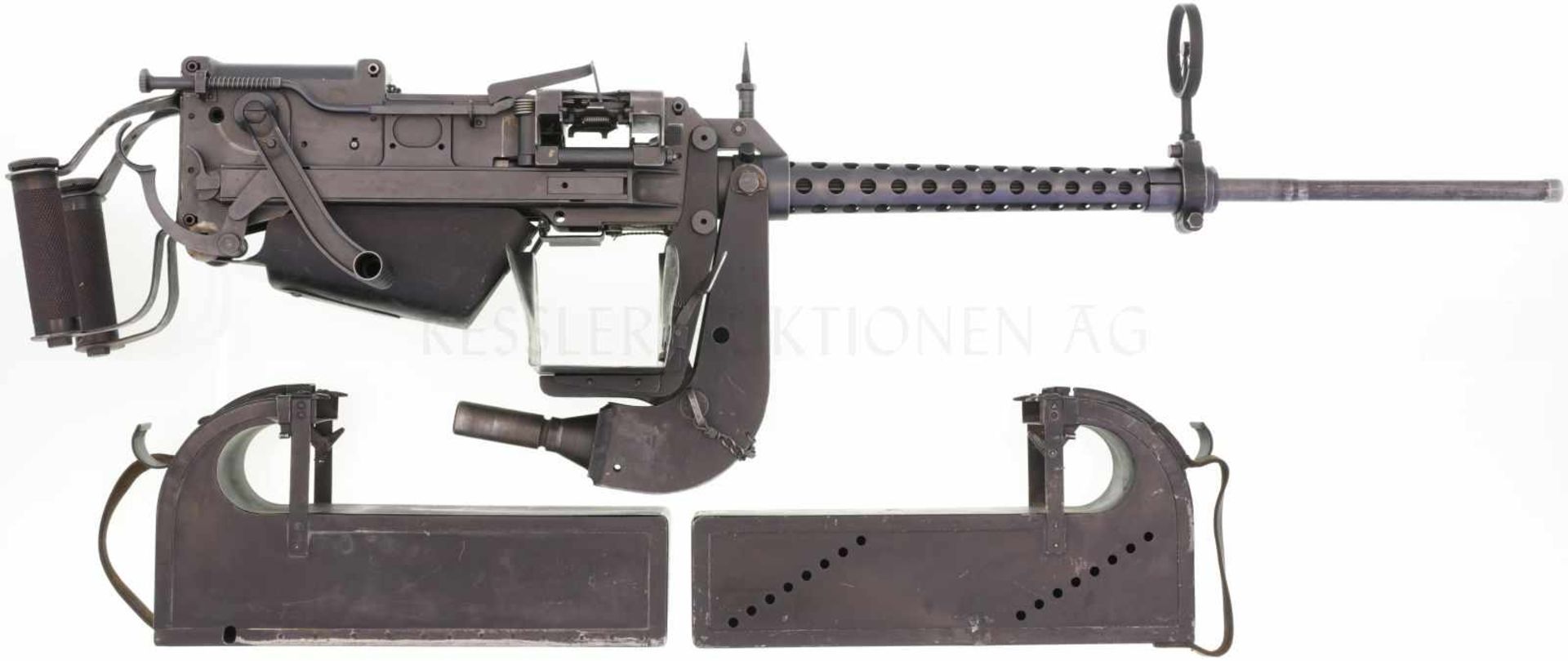 Fliegerabwehr-Maschinengewehr 1938, WF Bern, Flab MG 38, Kal. 7.5x55mm LL 700mm, TL 1100mm,