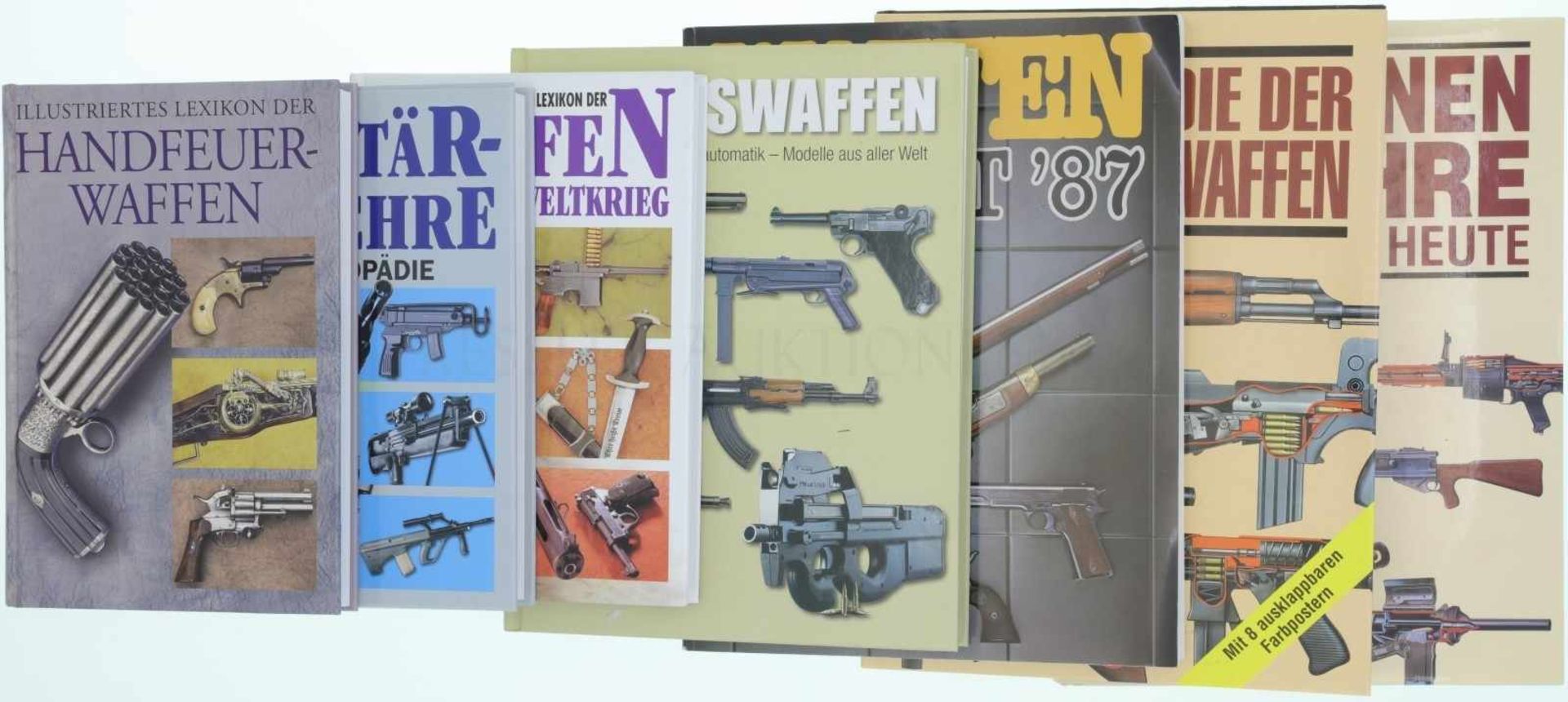 Konvolut von 7 Büchern 1. Illustriertes Lexikon der Handfeuerwaffen, Autor Vladimir Dolinek, Dörfler