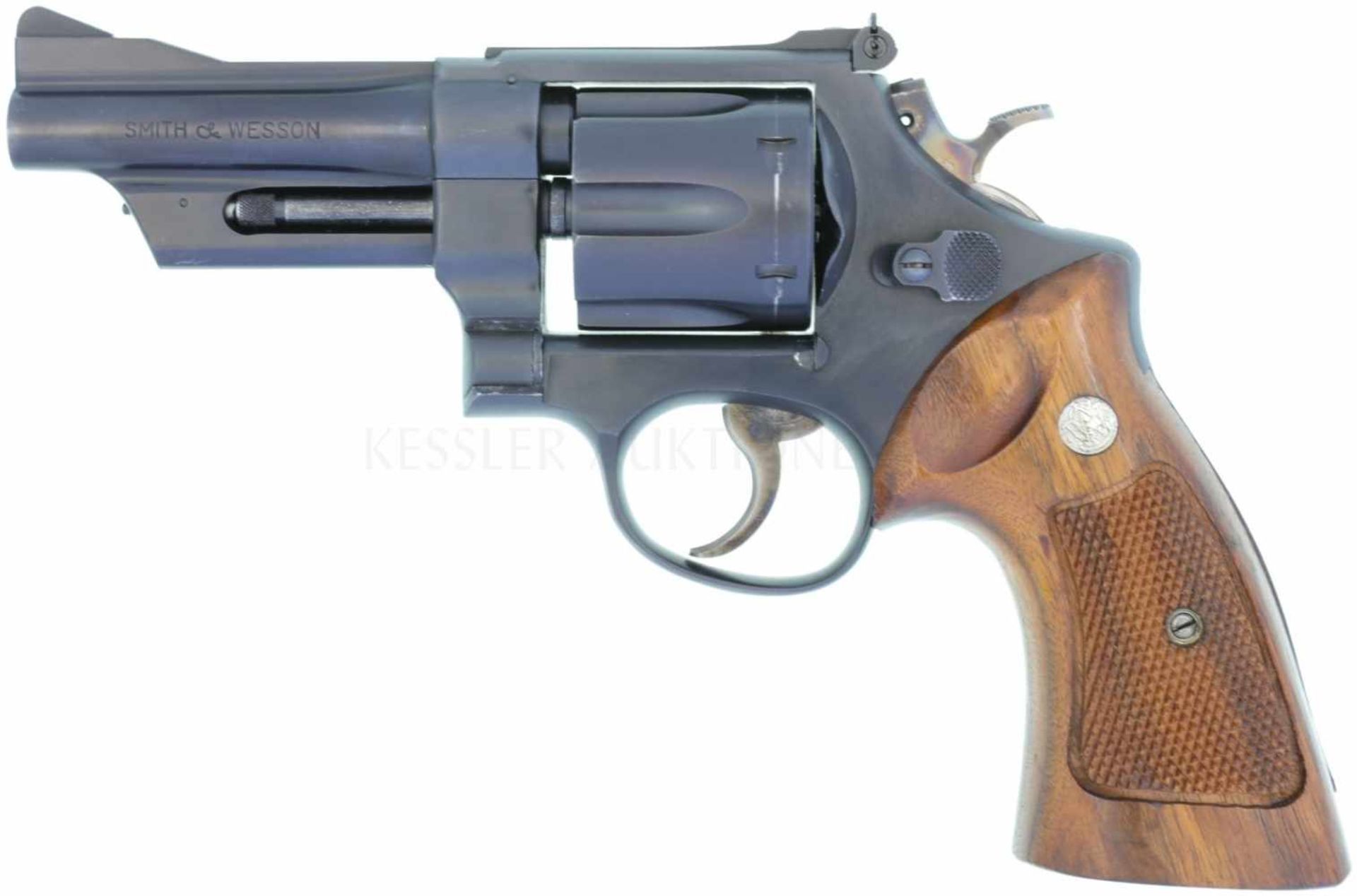 Revolver, S&W Mod. 28-2, Highway-Patrolman, Kal. .357Mag LL 4", brünierte Ganzstahlwaffe, die