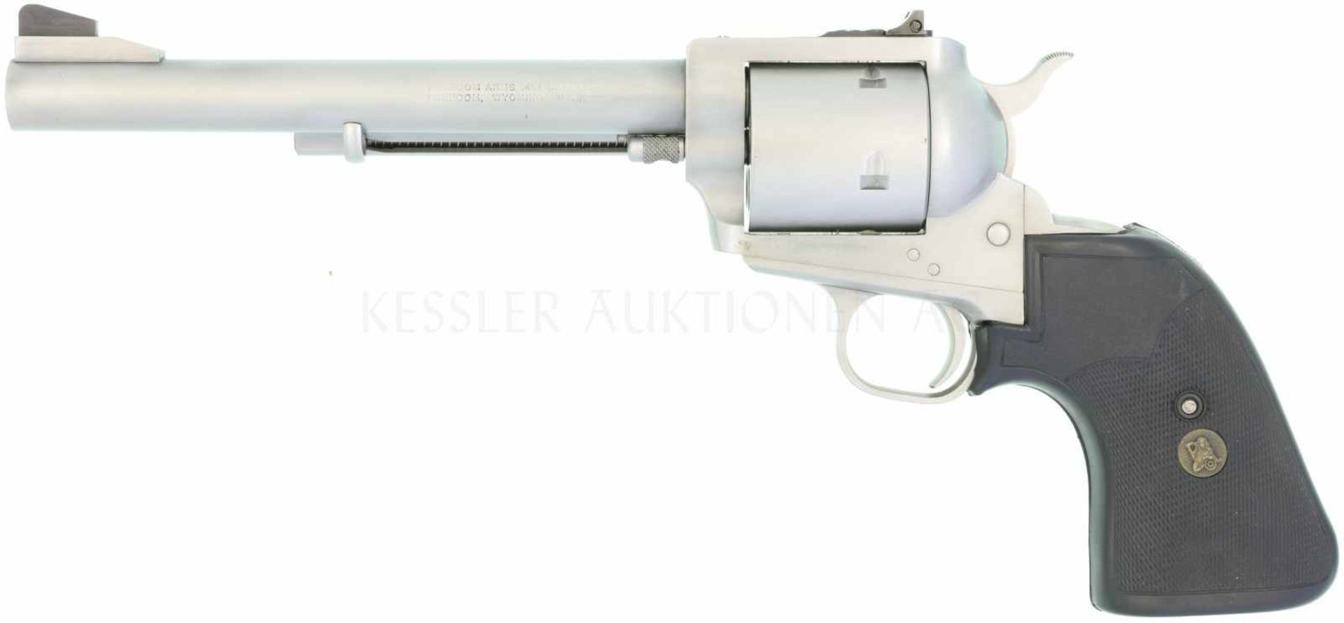 Revolver, Freedom Arms, Casull SAA, Field Grade, Kal. .454Casull 7 1/2" LL, glasperlengestrahle