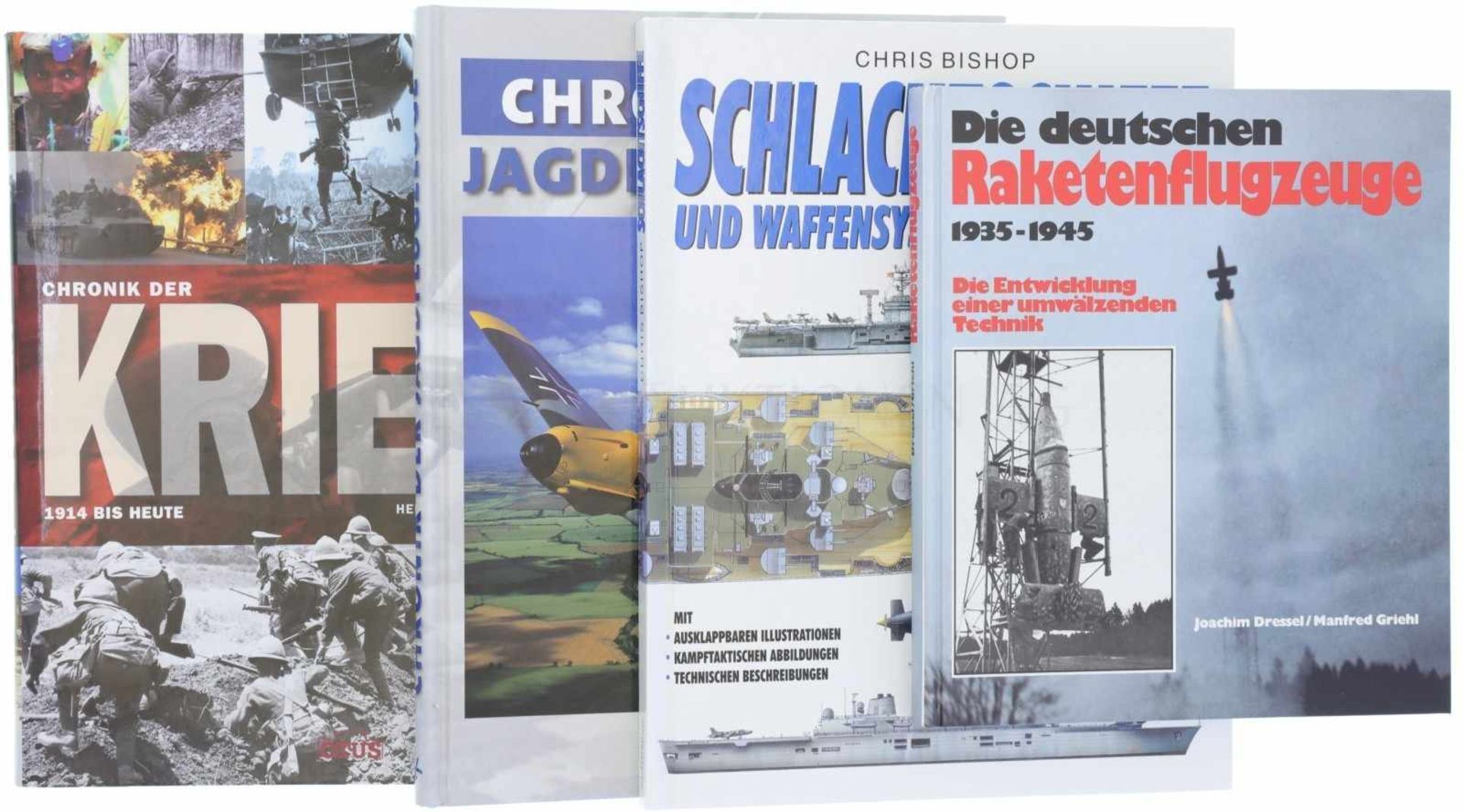 Konvolut von 4 Büchern 1. Die deutschen Raketenflugzeuge 1935-1945, Die Entwicklung einer