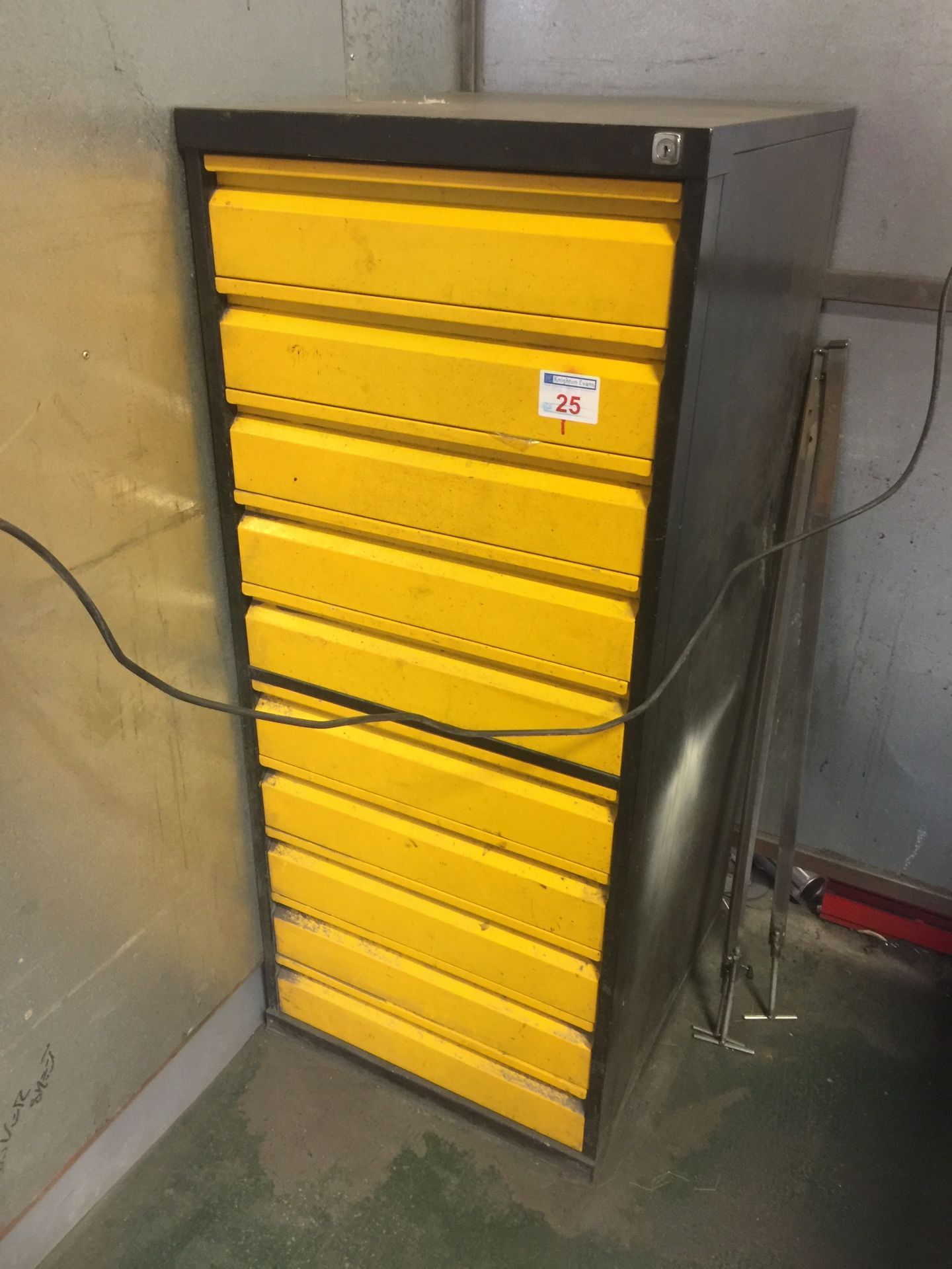 Yellow 10 drawer cabinet, Red 10 drawer cabinet and a red 7 drawer cabinet - Image 3 of 3