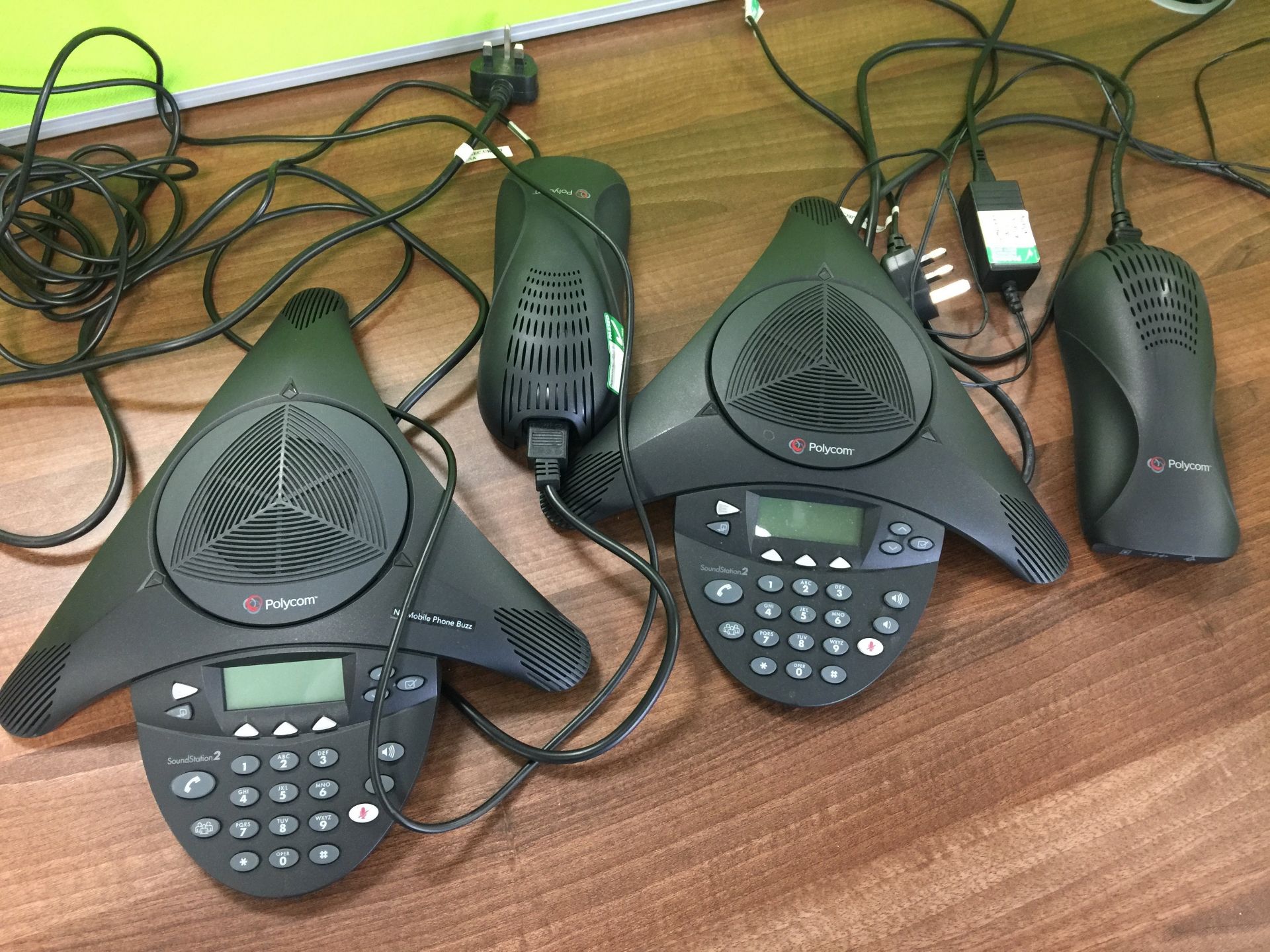 2 x Polycom Soundstation 2 conference phones