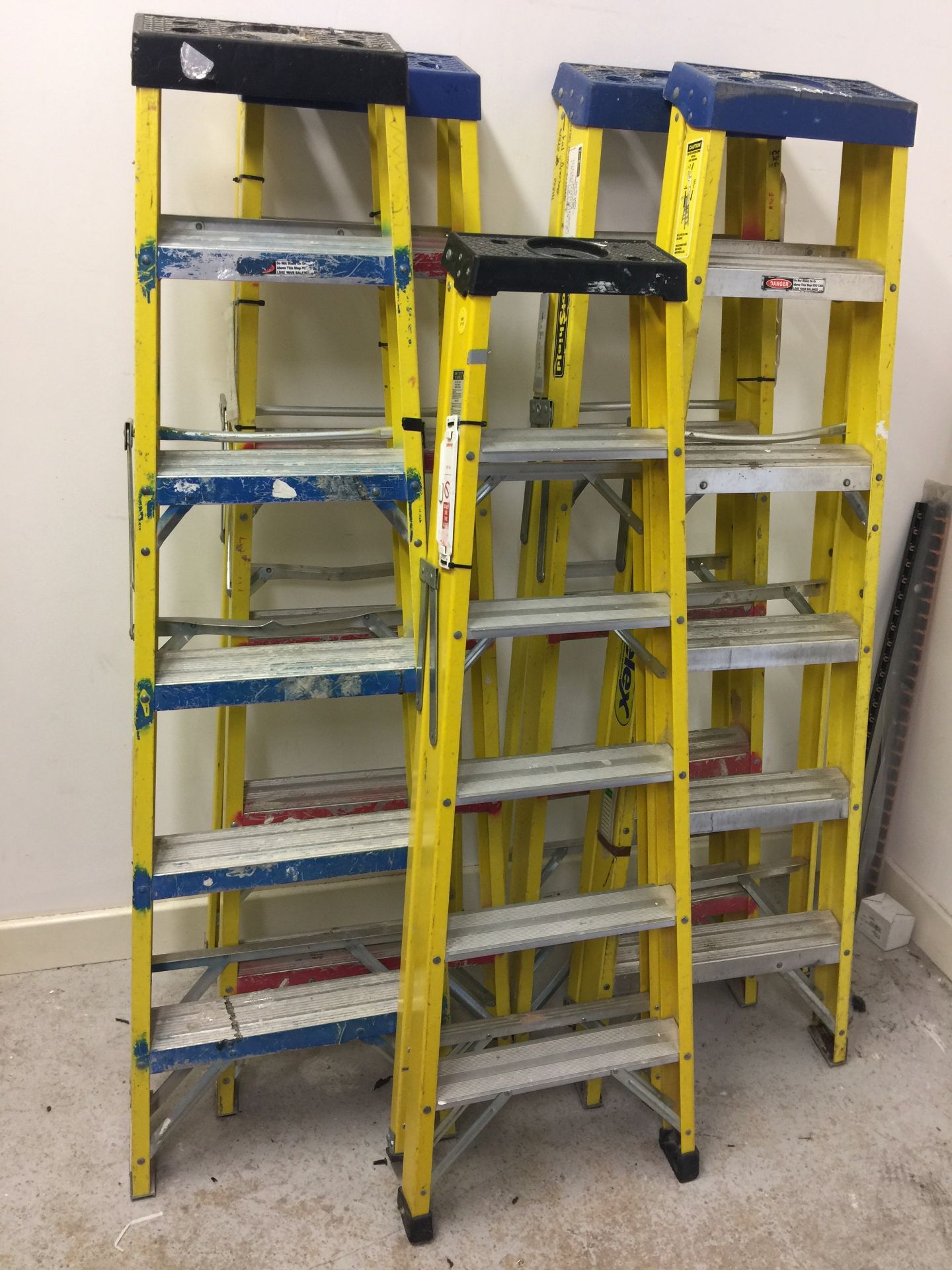 4 x 5 rung Step ladders and 1 other slightly smaller