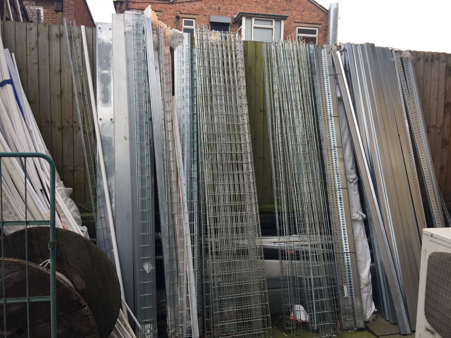 A large quantity of ducting, pip, mesh etc etc as per photos