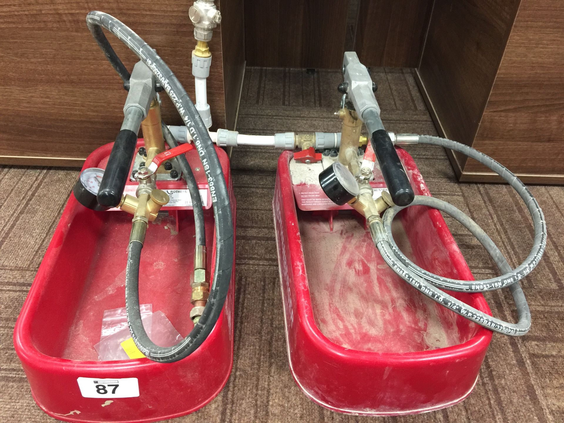 2 x Rothenberger RP30 testing pumps