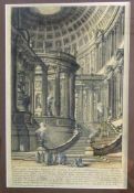 Piranesi, Giovanni Battista (1720 Mogliano - 1778 Rom), Radierung "Veduta Tempioantico...", u.PP i.
