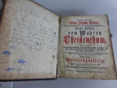 Religion - Sechs Bücher vom wahren Christenthum von Johann Arndts, Nürnberg 1762,Paradiesgärtlein,