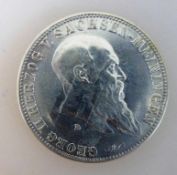 Kaiserreich - Herzogtum Sachsen - Meiningen, 5 Mark, 1901, Herzog Georg II. (1866-1914),vz+,