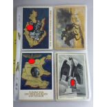 Konvolut Postkarten, sog. 3.Reich, II. WK, dabei Propaganda, Militaria, Soldatenbilder,insg. 43